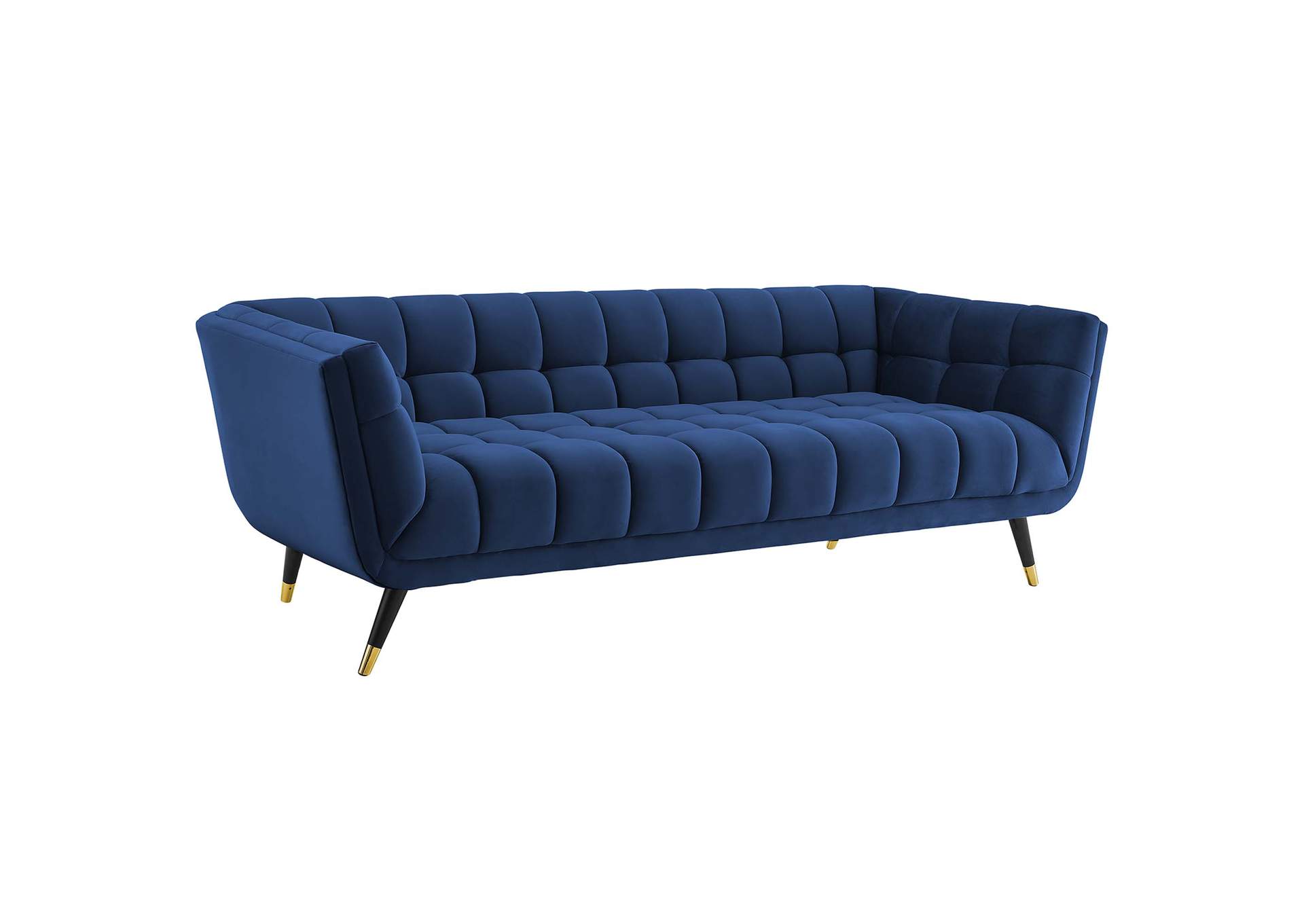 Midnight Blue Adept Performance Velvet Sofa,Modway