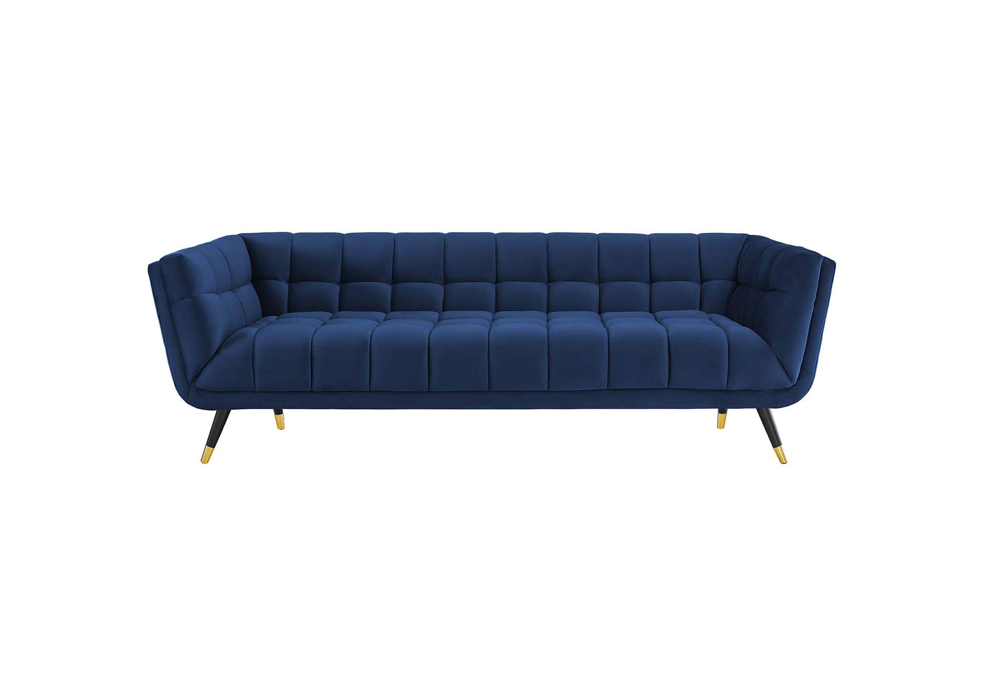 Midnight Blue Adept Performance Velvet Sofa,Modway