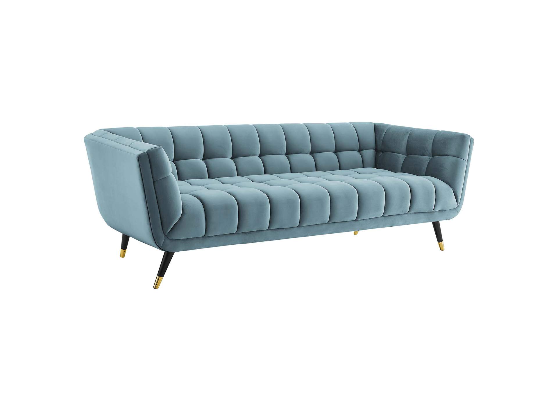 Sea Blue Adept Performance Velvet Sofa,Modway