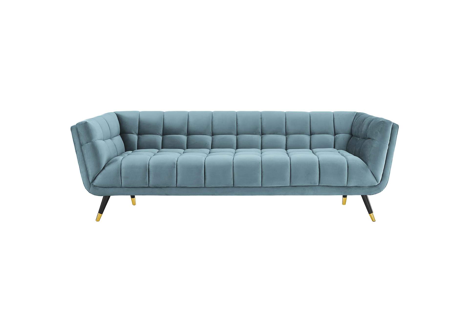 Sea Blue Adept Performance Velvet Sofa,Modway