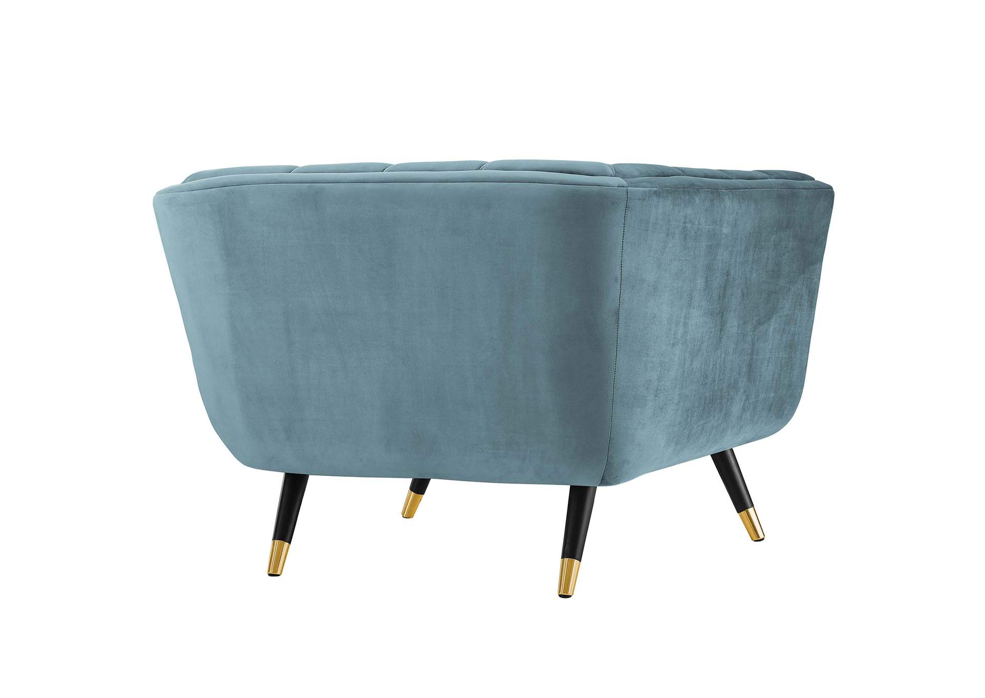 Adept Sea Blue Performance Velvet Armchair,Modway