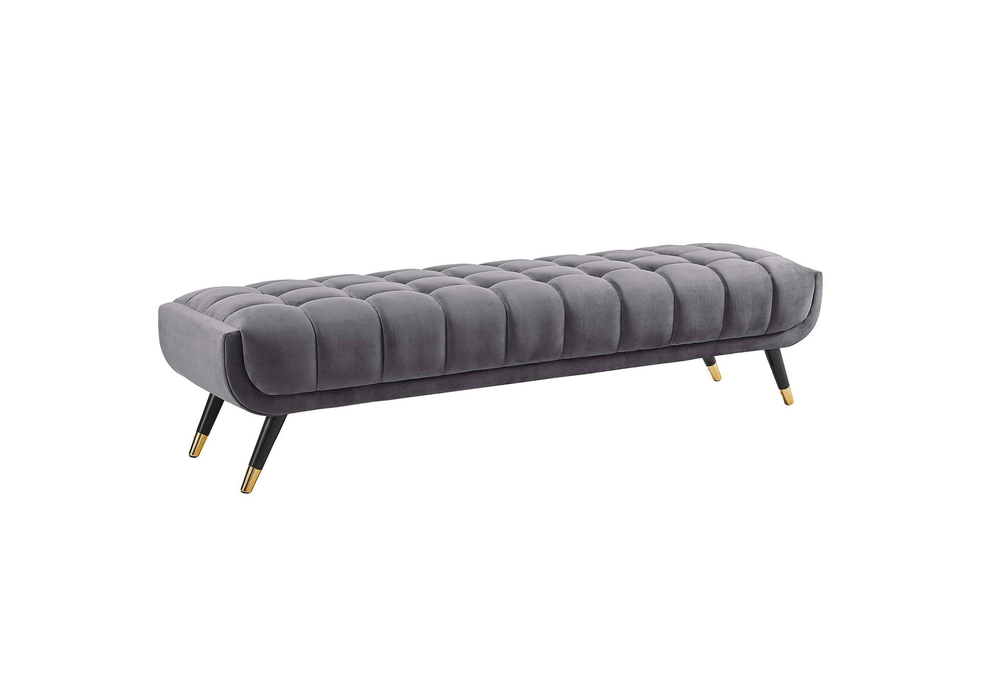 Gray Adept Performance Velvet Bench,Modway