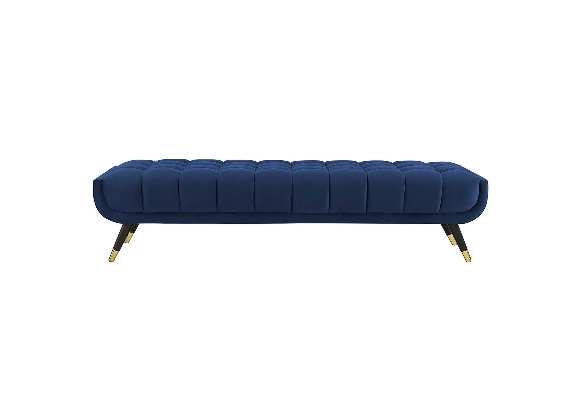Midnight Blue Adept Performance Velvet Bench,Modway