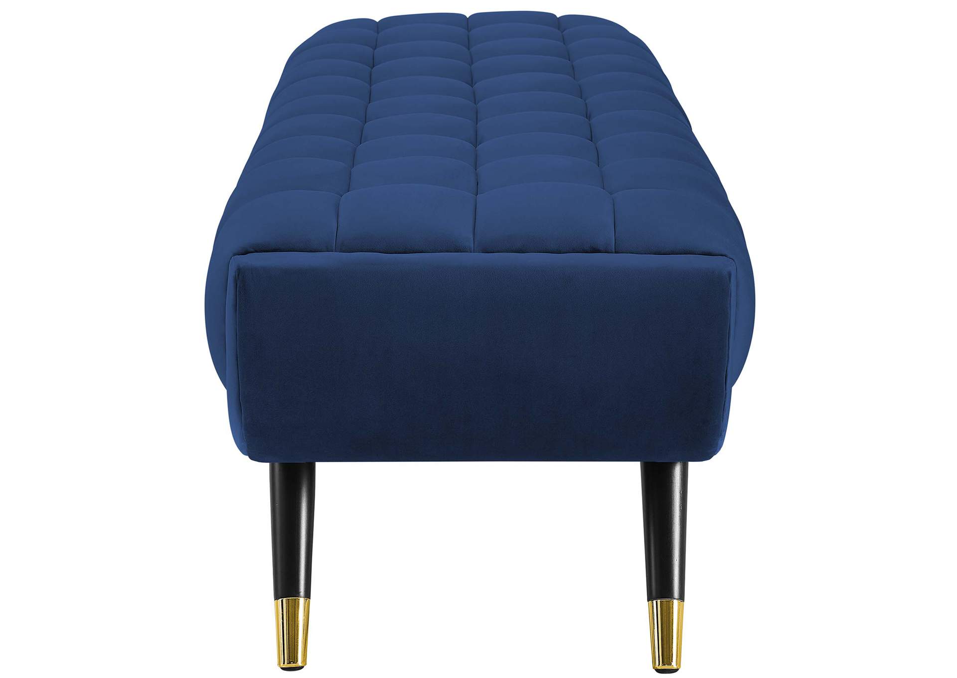 Midnight Blue Adept Performance Velvet Bench,Modway