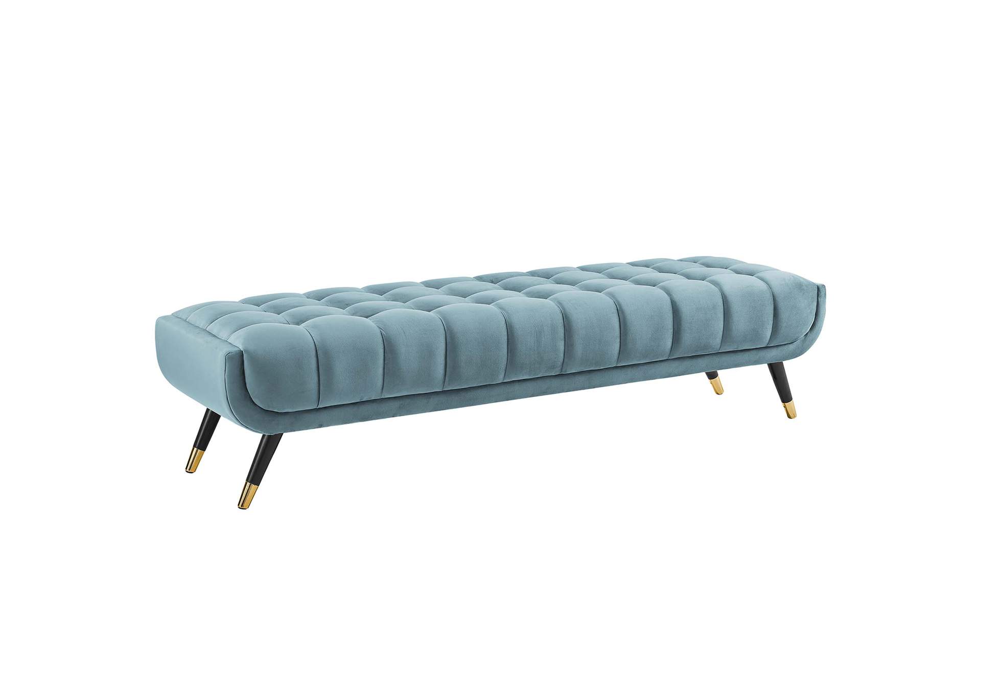 Sea Blue Adept Performance Velvet Bench,Modway