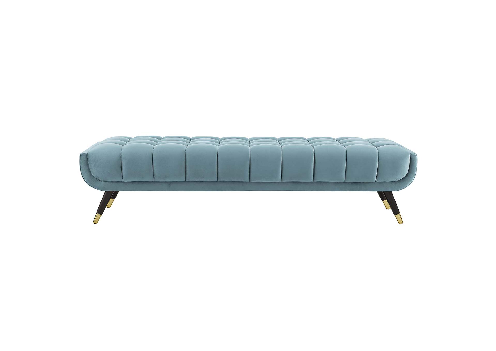 Sea Blue Adept Performance Velvet Bench,Modway