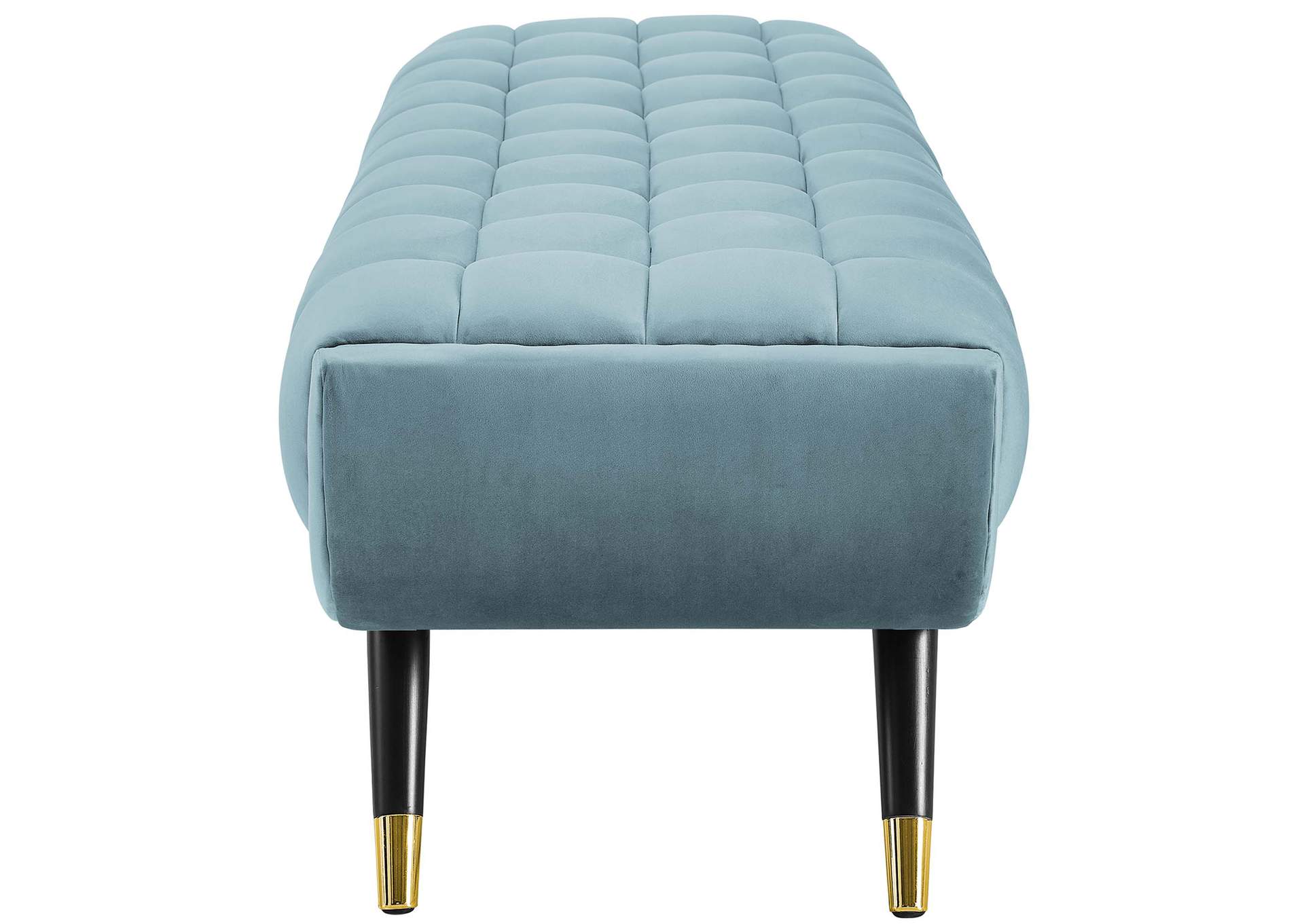 Sea Blue Adept Performance Velvet Bench,Modway