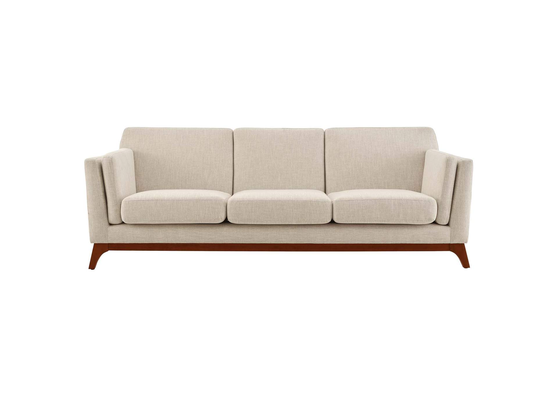 Beige Chance Upholstered Fabric Sofa,Modway