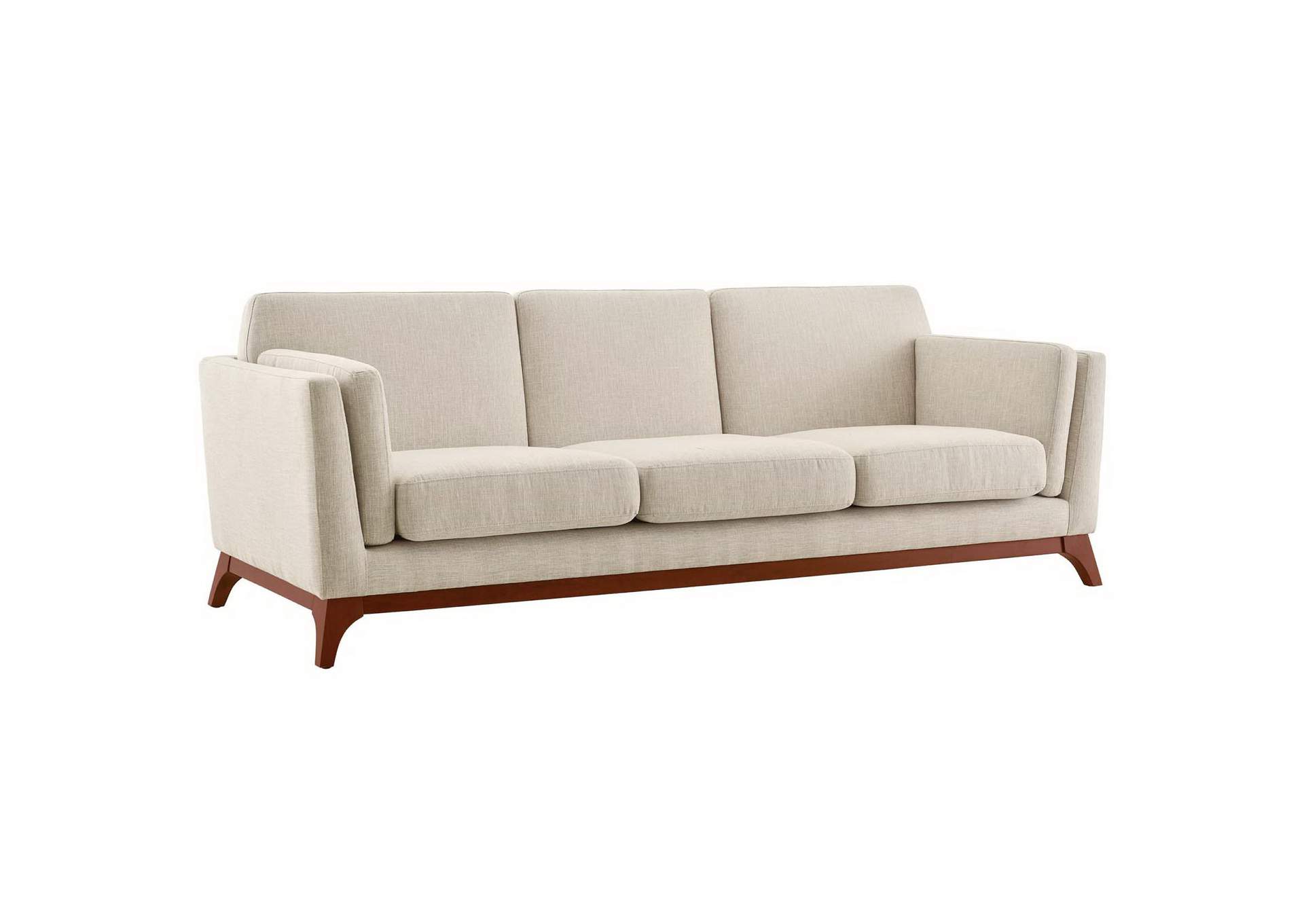Beige Chance Upholstered Fabric Sofa,Modway