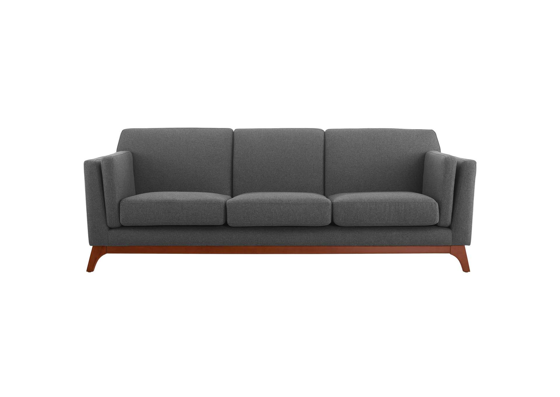 Gray Chance Upholstered Fabric Sofa,Modway