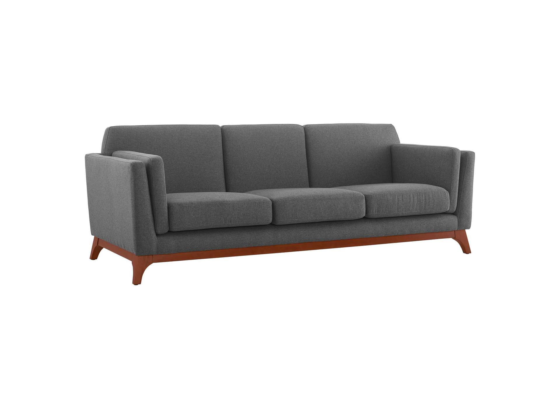 Gray Chance Upholstered Fabric Sofa,Modway