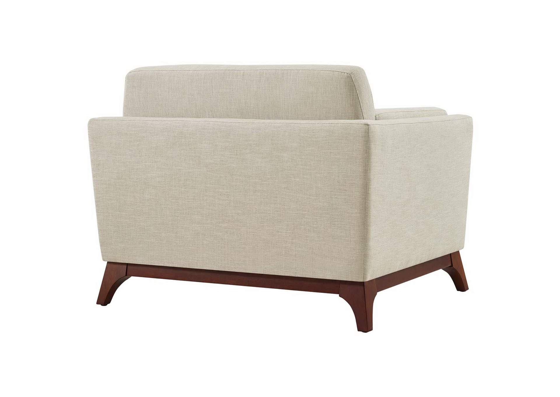 Beige Chance Upholstered Fabric Arm Chair,Modway