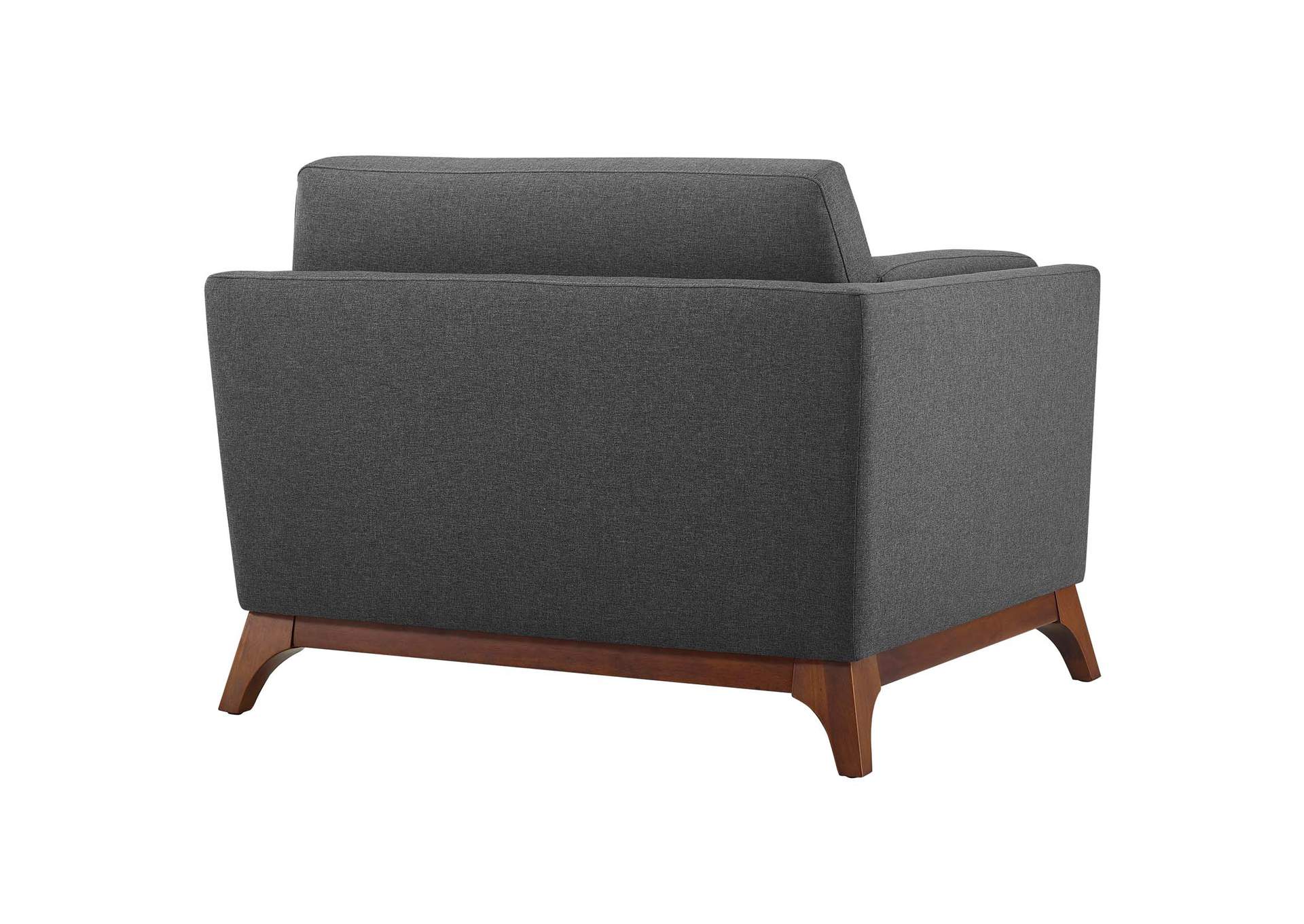 Gray Chance Upholstered Fabric Arm Chair,Modway