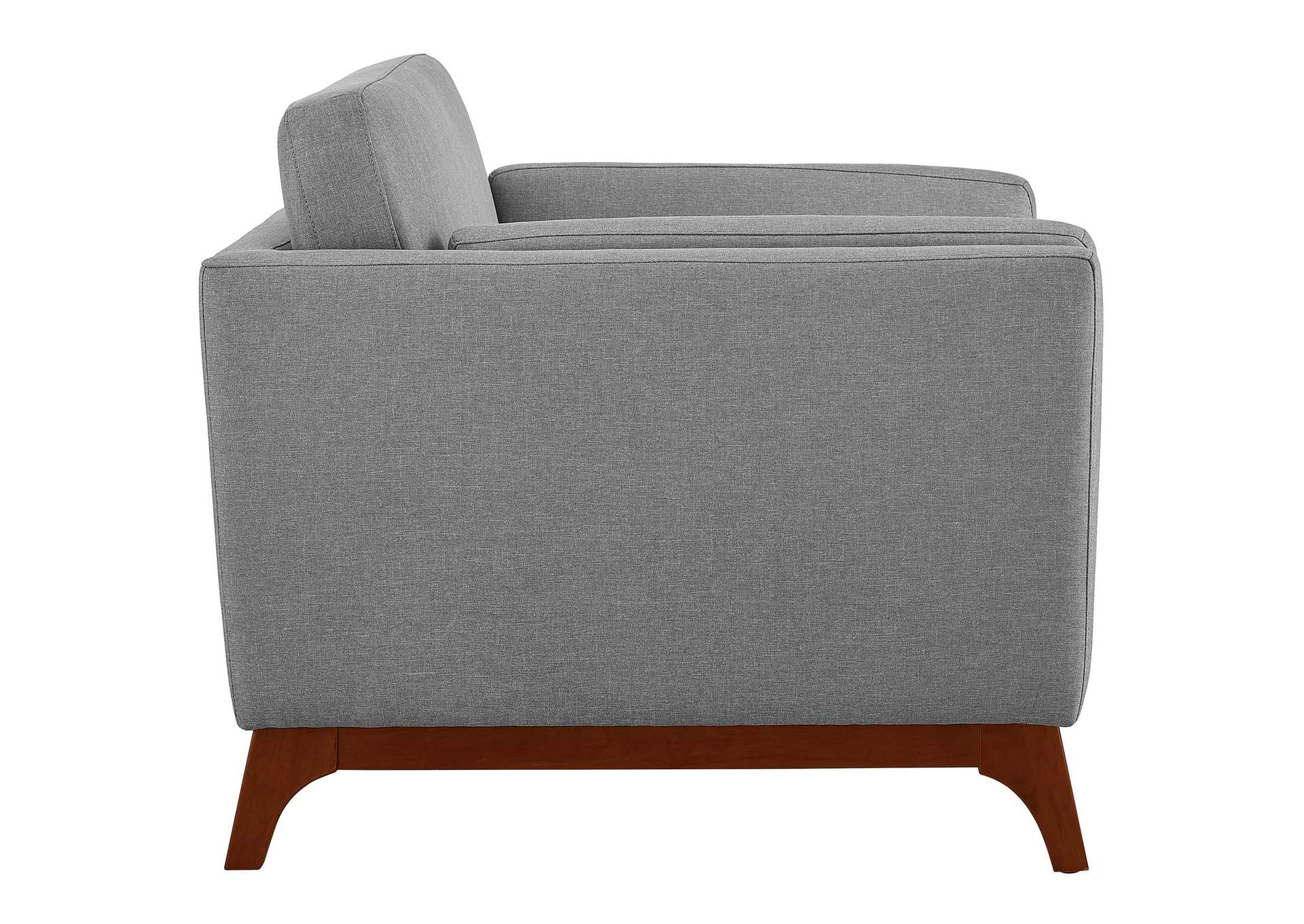 Light Gray Chance Upholstered Fabric Arm Chair,Modway