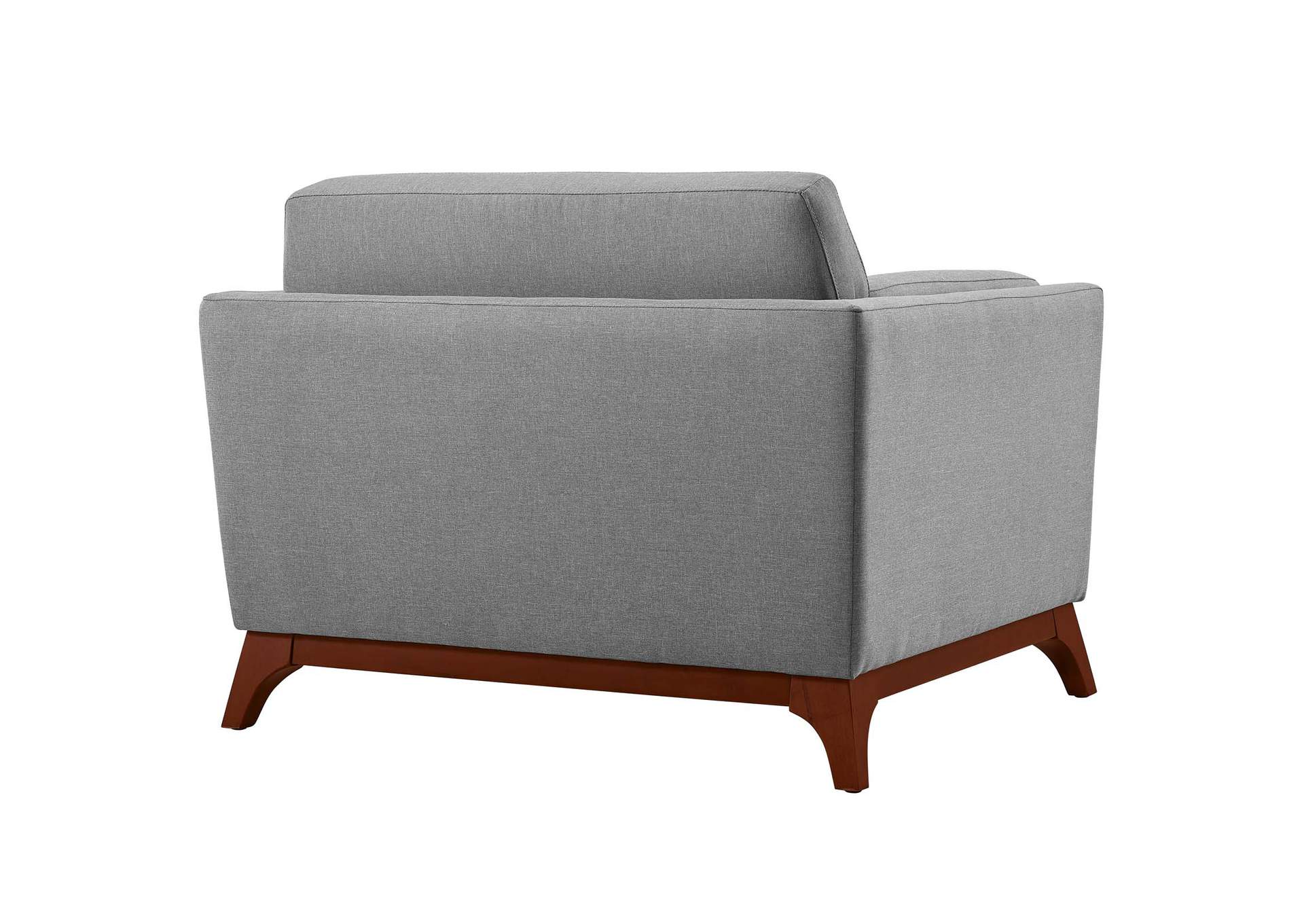 Light Gray Chance Upholstered Fabric Arm Chair,Modway