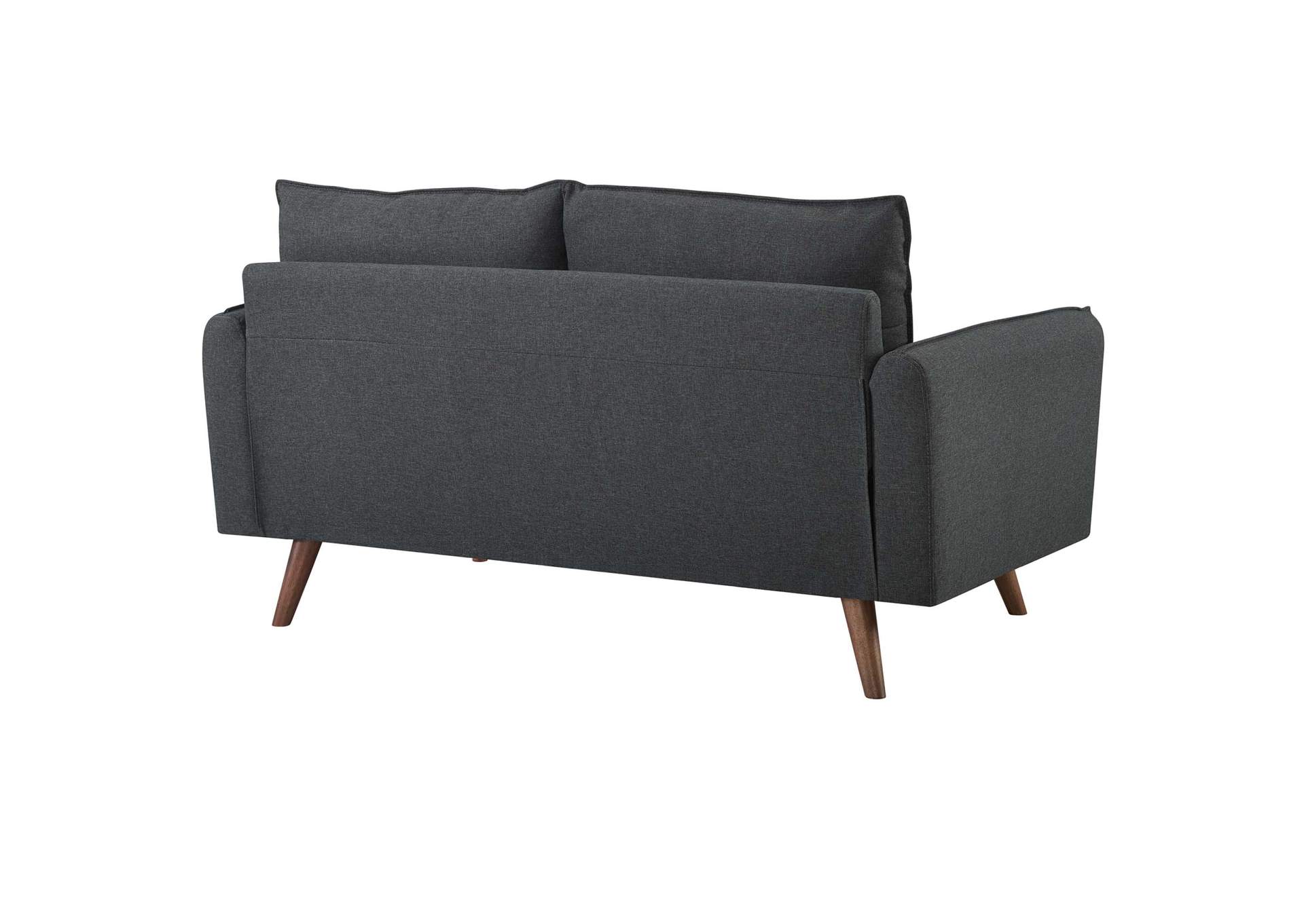 Gray Revive Upholstered Fabric Loveseat,Modway