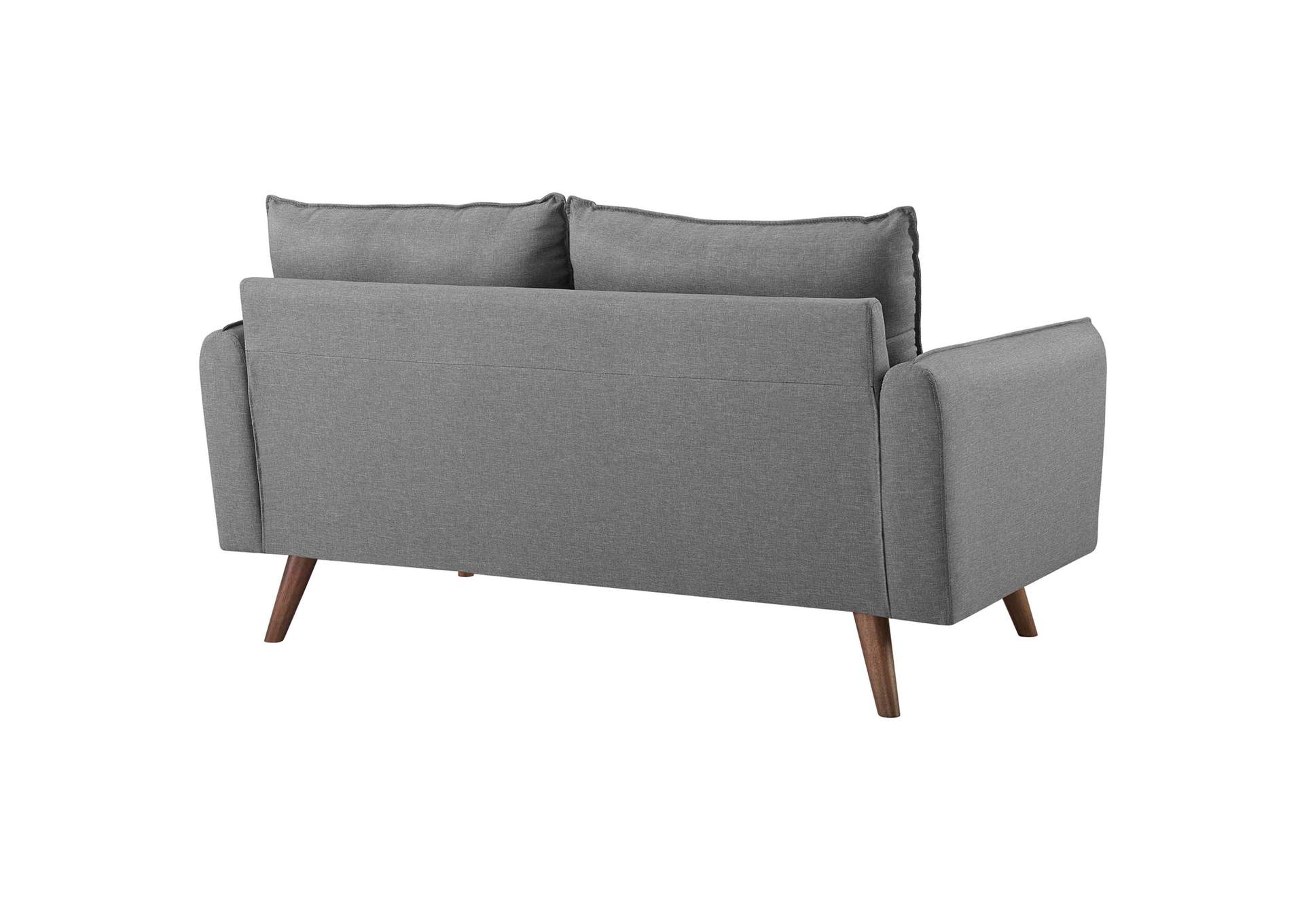 Light Gray Revive Upholstered Fabric Loveseat,Modway
