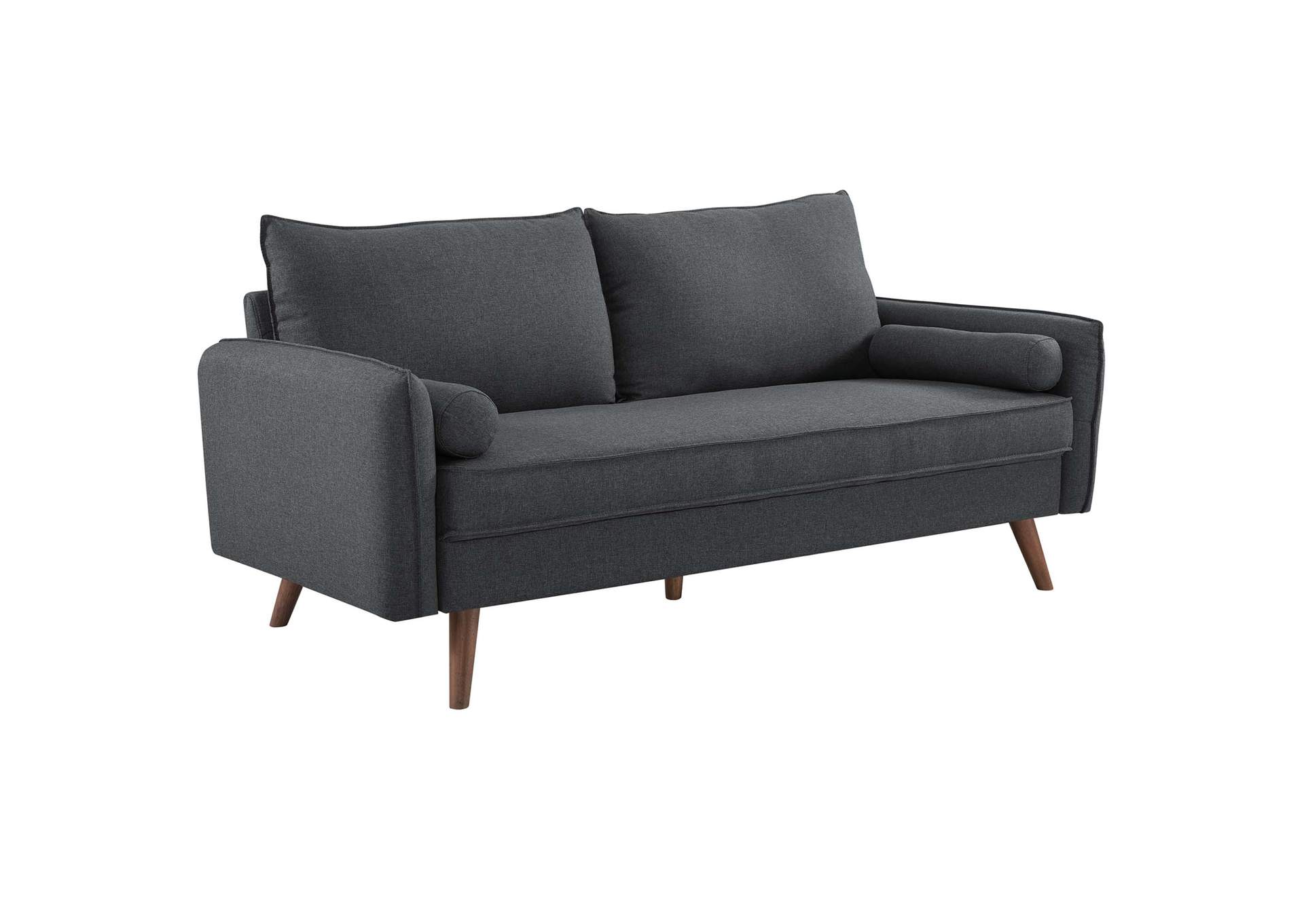 Gray Revive Upholstered Fabric Sofa,Modway