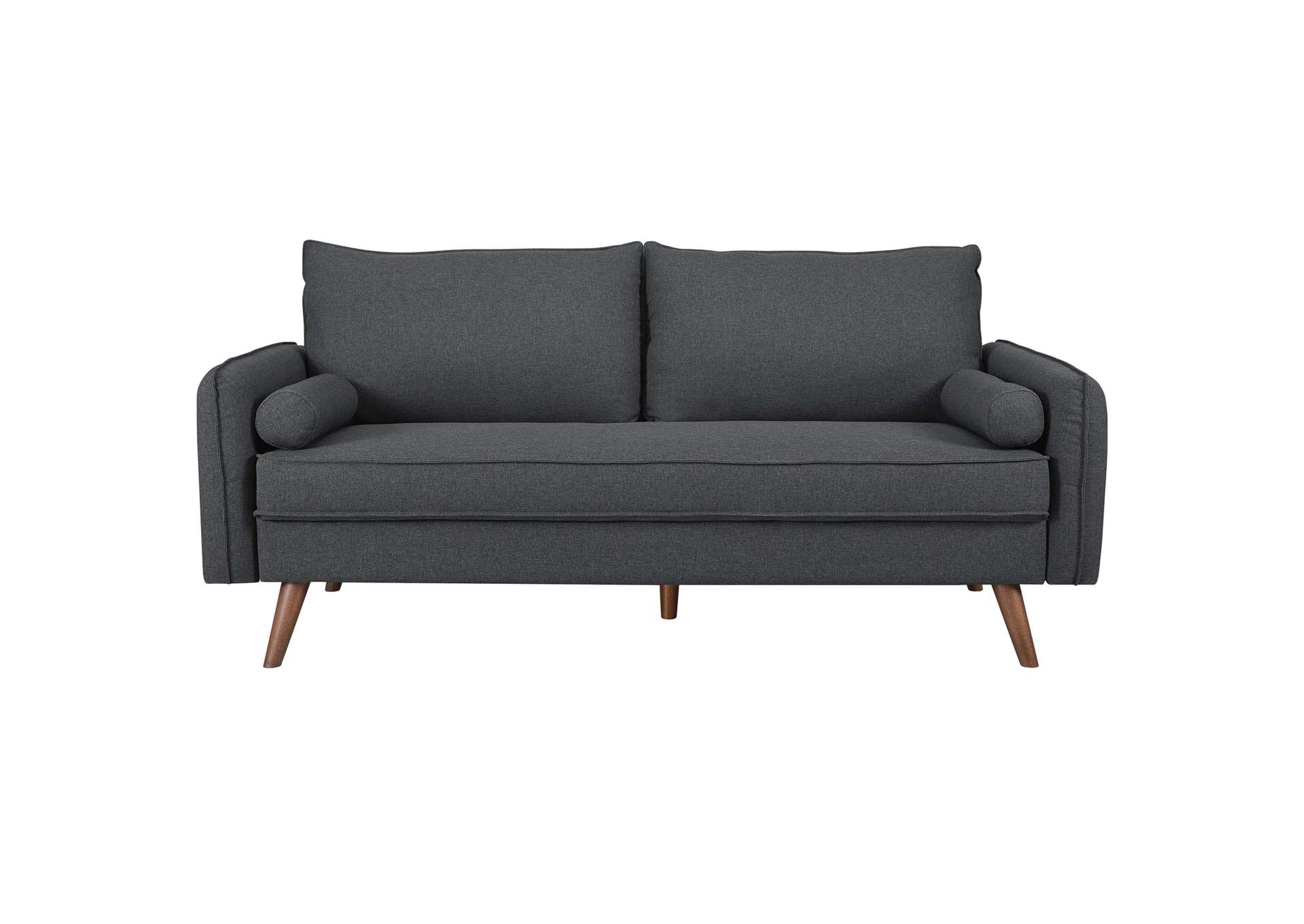 Gray Revive Upholstered Fabric Sofa,Modway