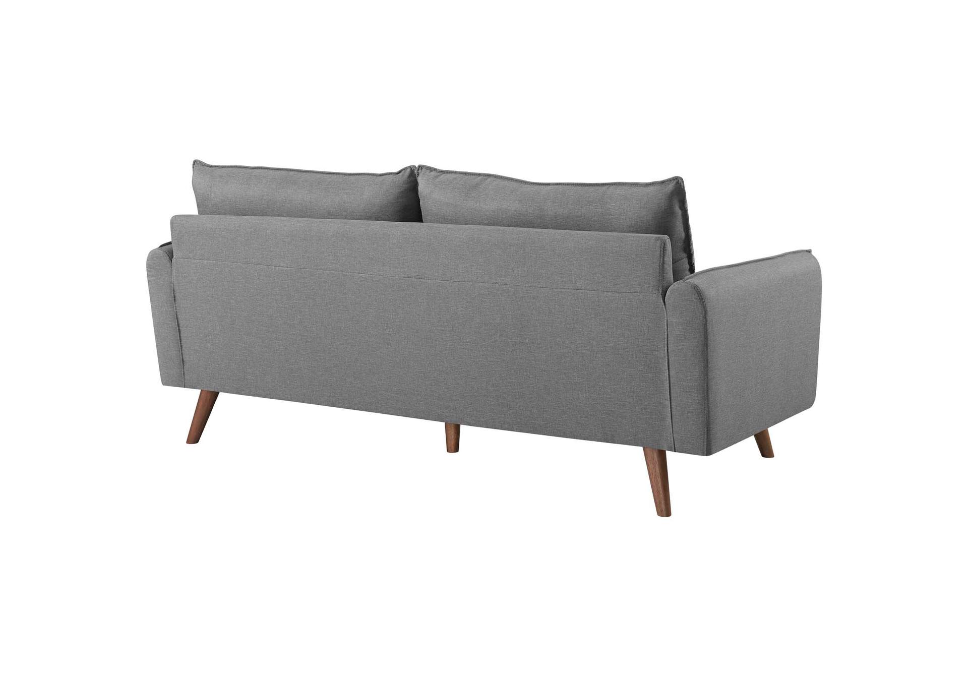 Light Gray Revive Upholstered Fabric Sofa,Modway