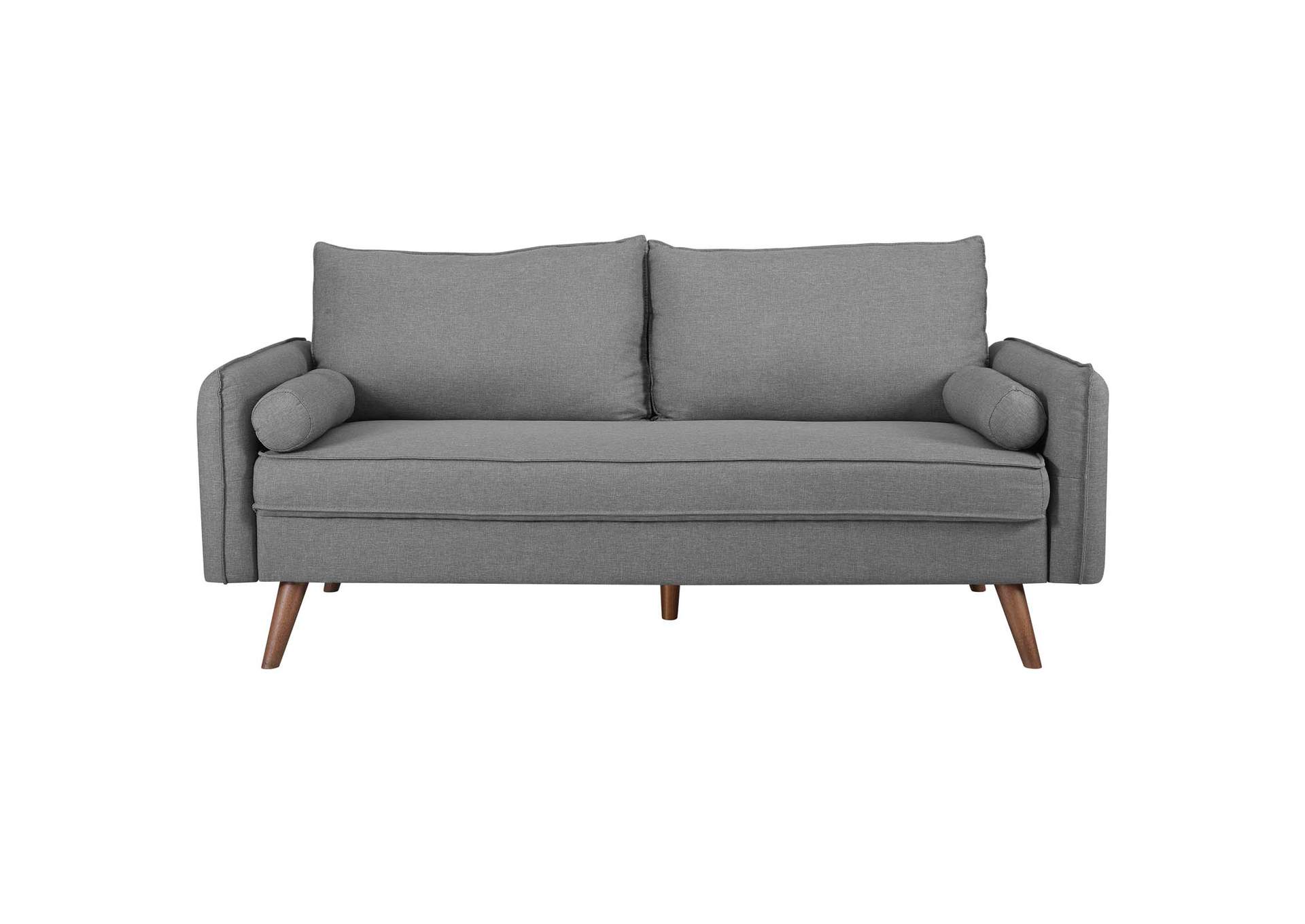 Light Gray Revive Upholstered Fabric Sofa,Modway