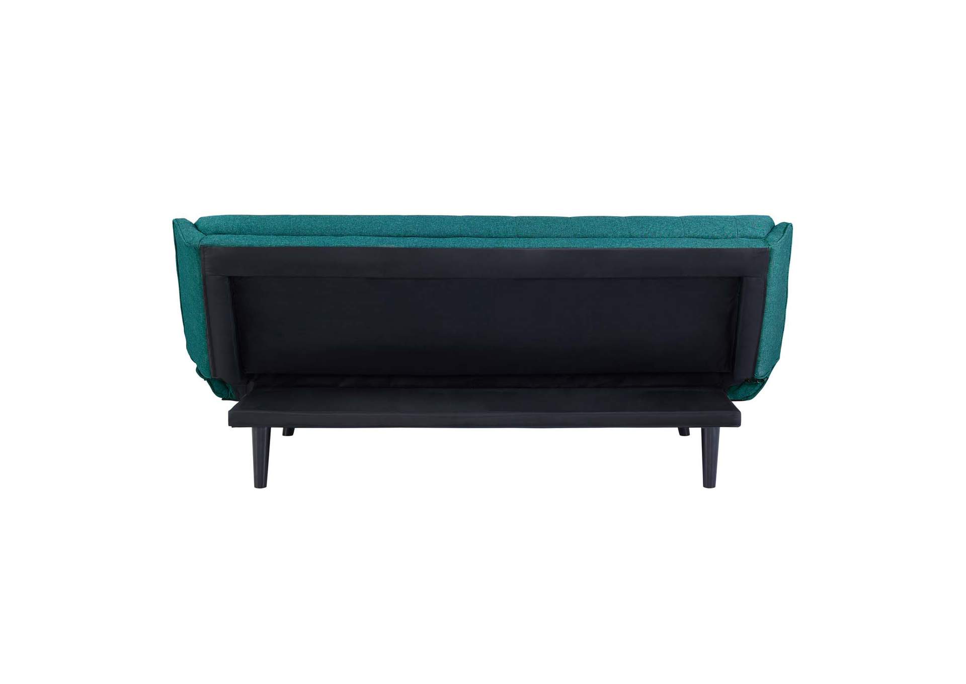 Teal Glance Tufted Convertible Fabric Sofa Bed,Modway