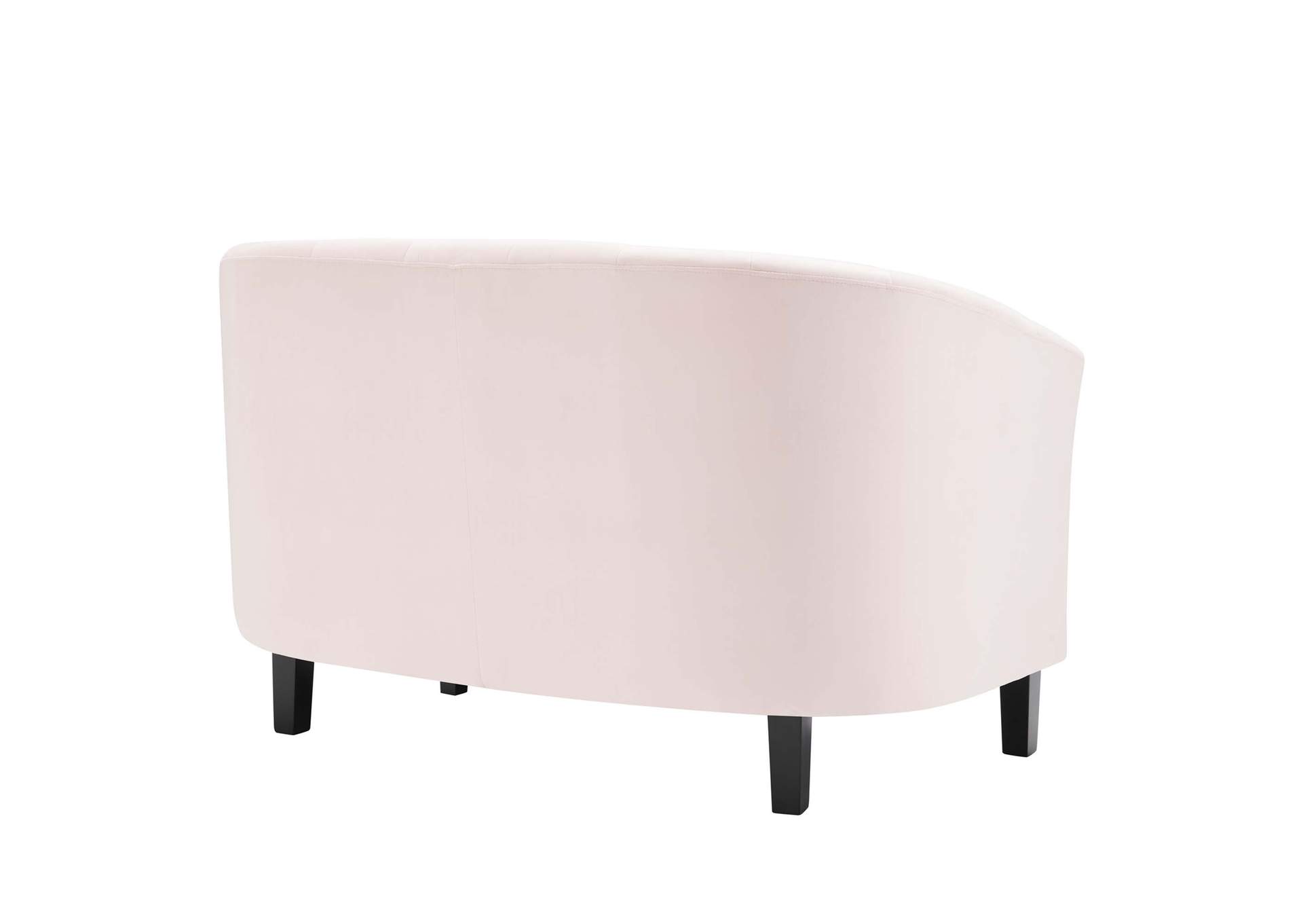 Pink Prospect Channel Tufted Performance Velvet Loveseat,Modway