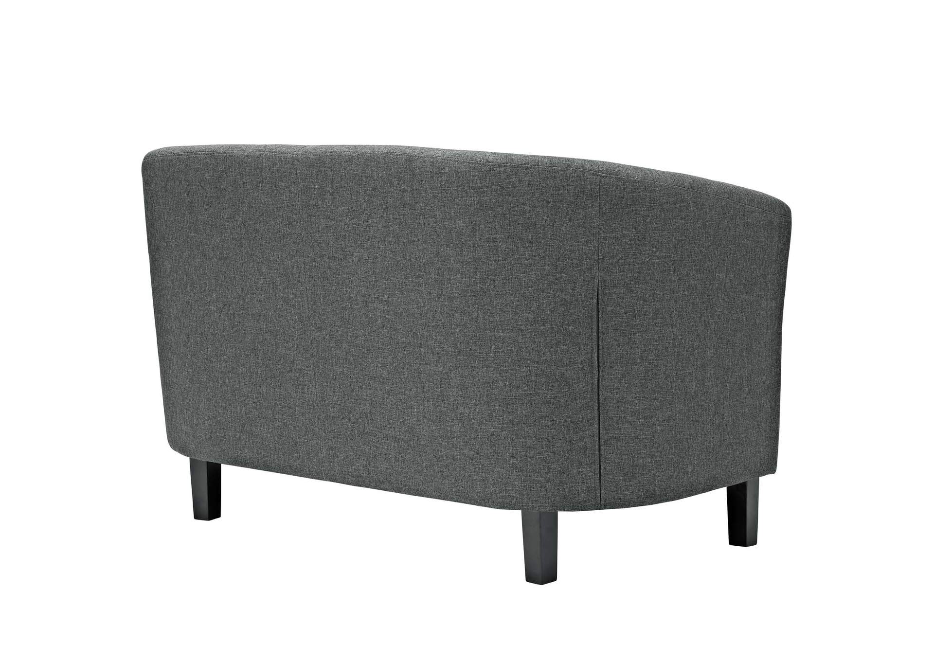 Gray Prospect 2 Piece Upholstered Fabric Loveseat and Armchair Set,Modway