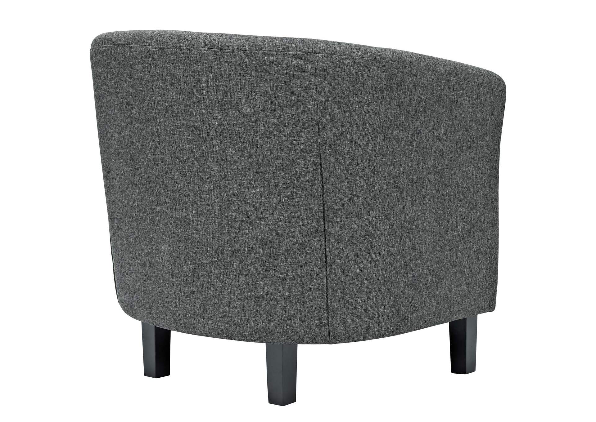 Gray Prospect 2 Piece Upholstered Fabric Arm Chair Set,Modway