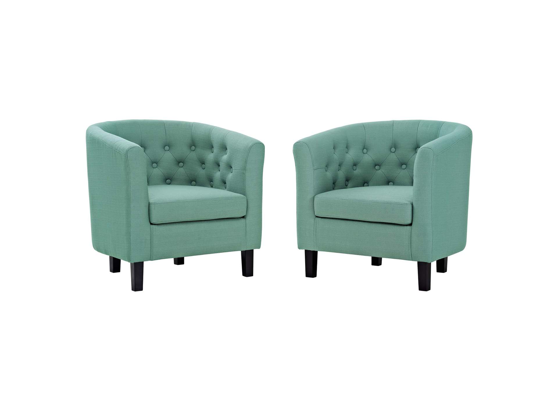 Laguna Prospect 2 Piece Upholstered Fabric Arm Chair Set,Modway