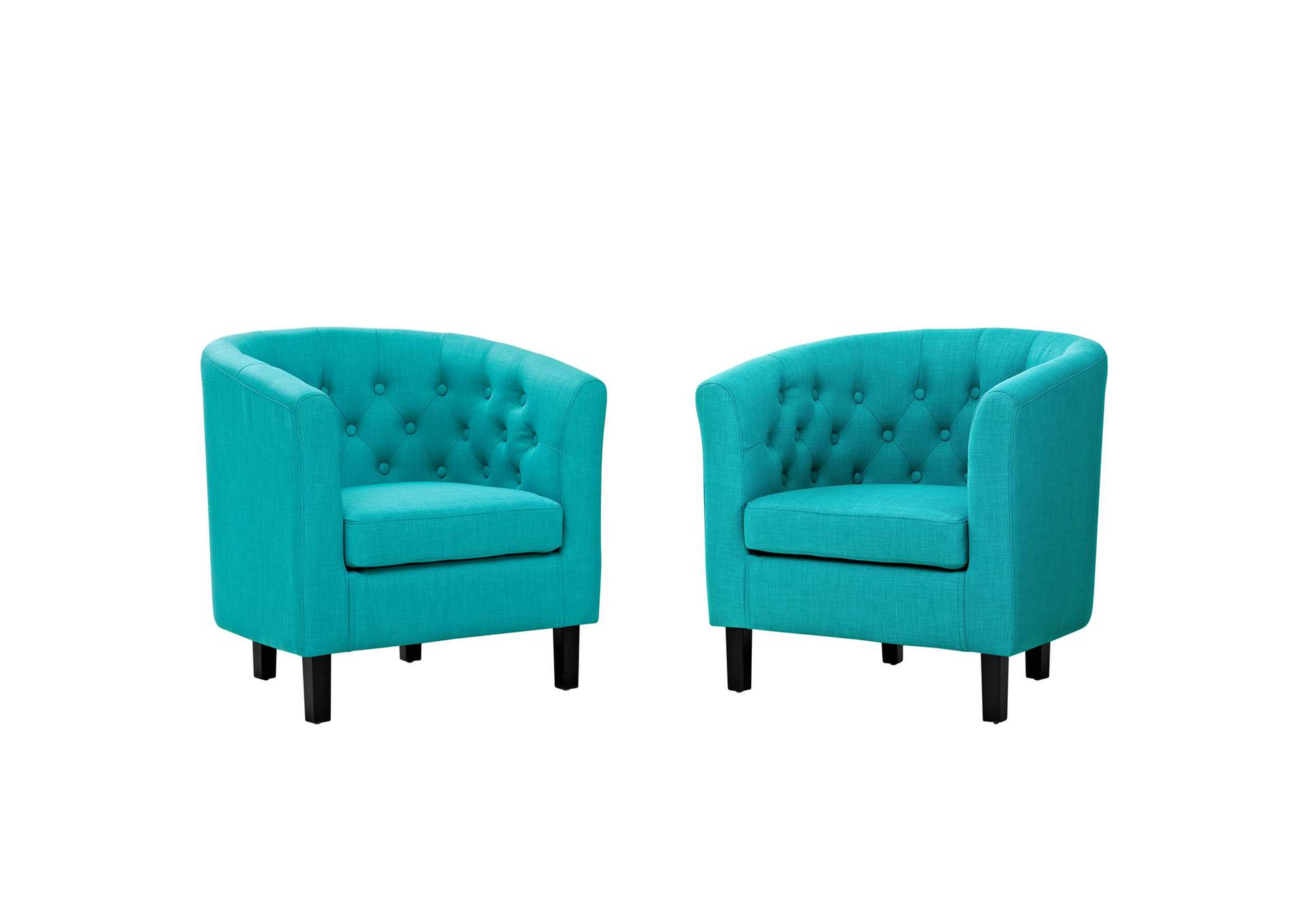 Pure Water Prospect 2 Piece Upholstered Fabric Arm Chair Set,Modway