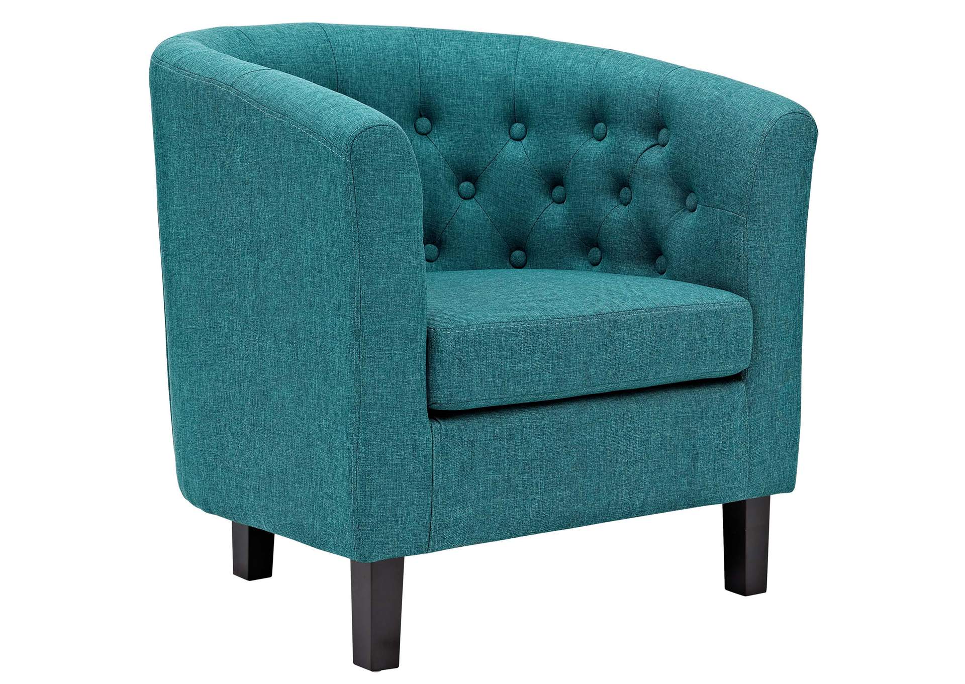 Teal Prospect 2 Piece Upholstered Fabric Arm Chair Set,Modway