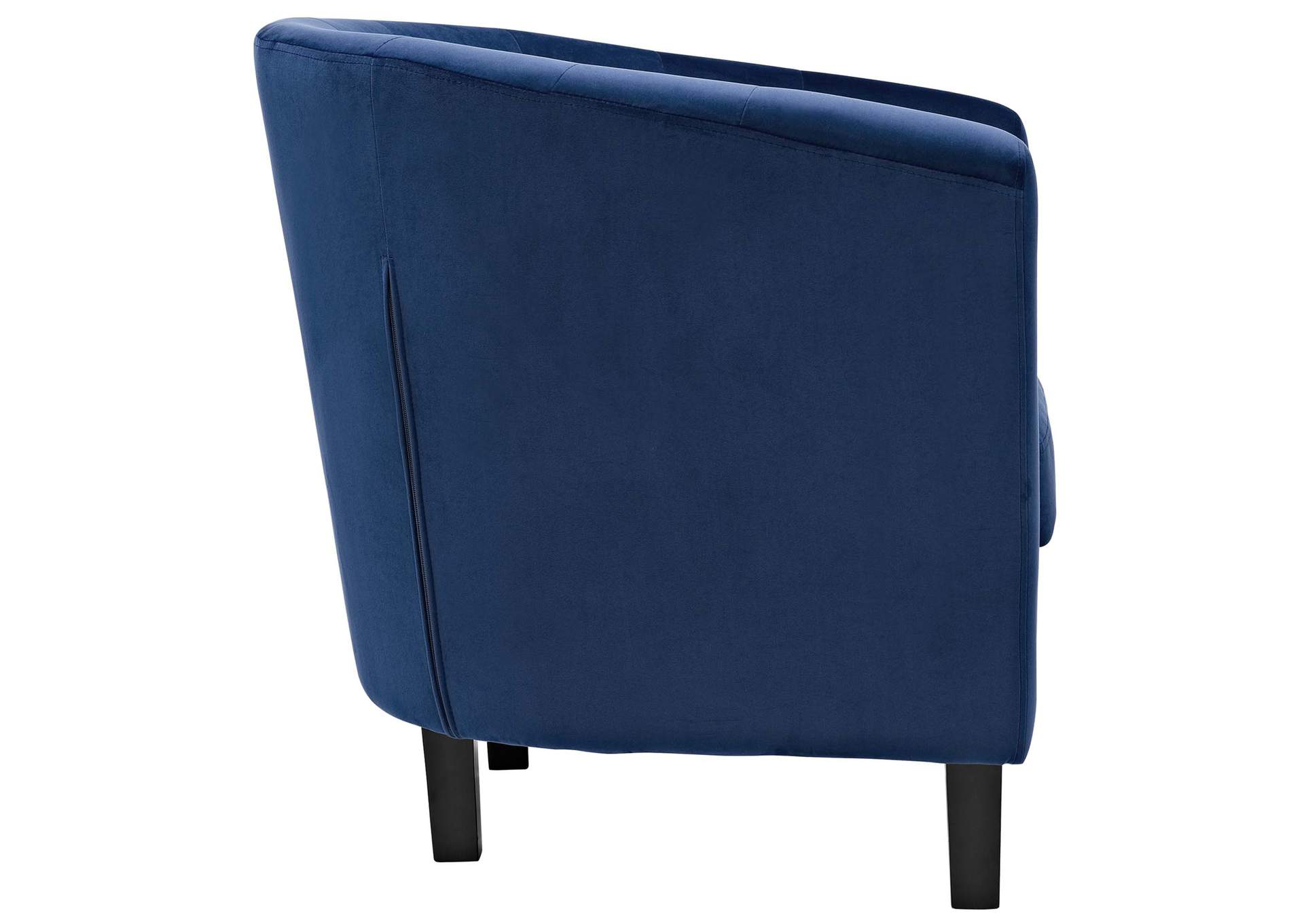 Navy Prospect 3 Piece Performance Velvet Loveseat and Armchair Set,Modway