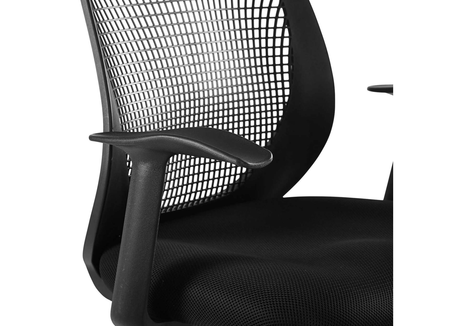 Black Intrepid Mesh Drafting Chair,Modway