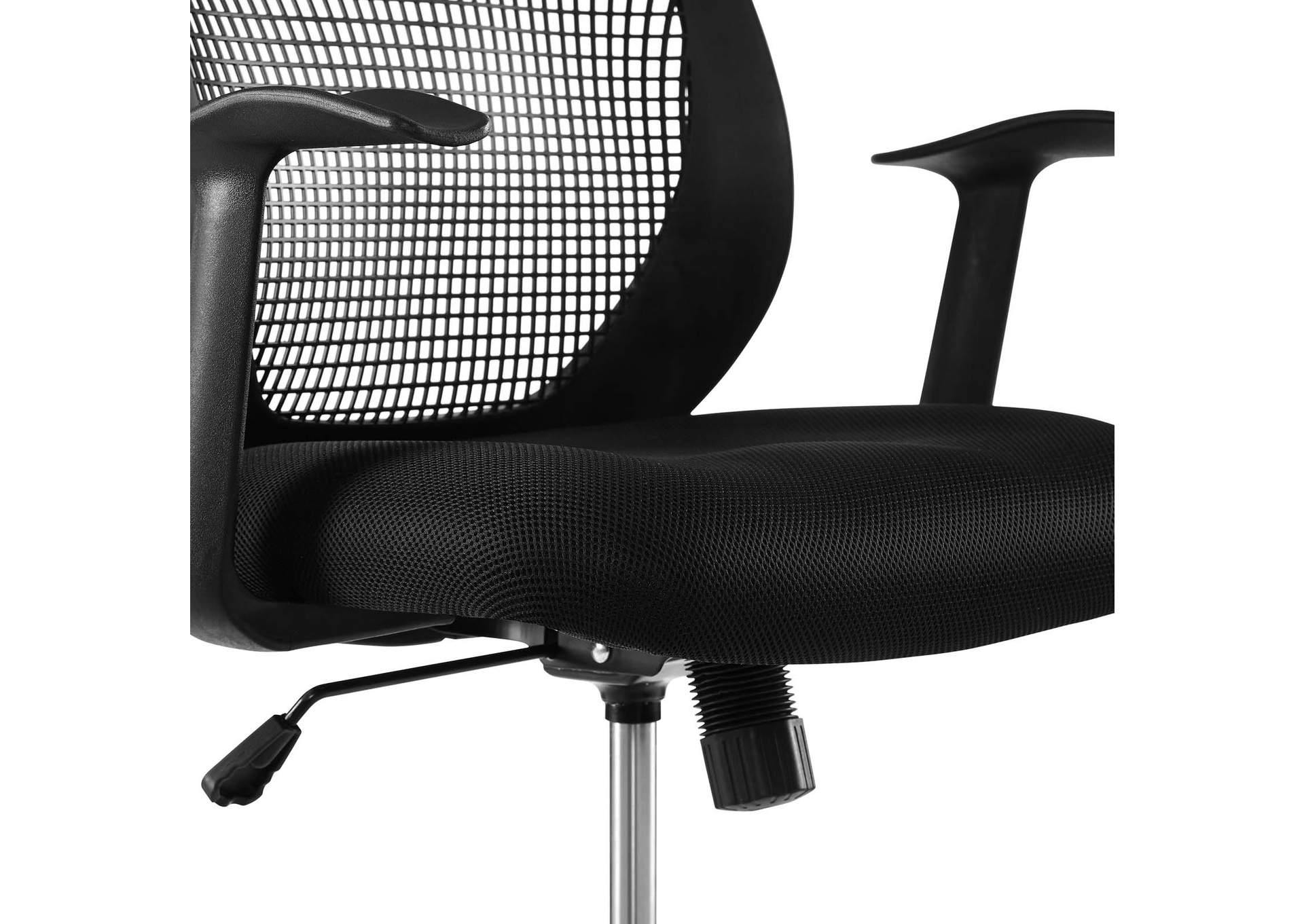 Black Intrepid Mesh Drafting Chair,Modway