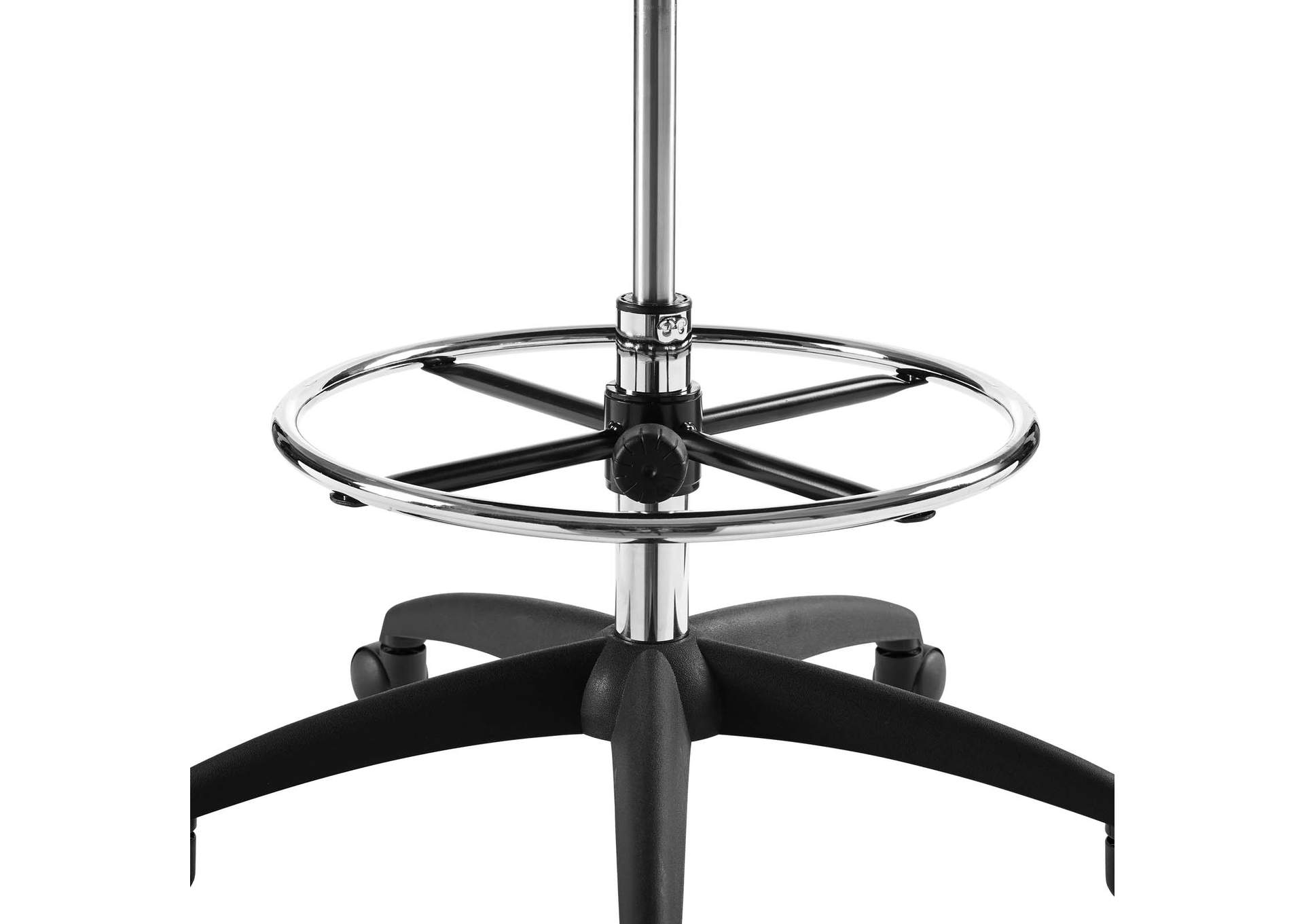 Black Intrepid Mesh Drafting Chair,Modway