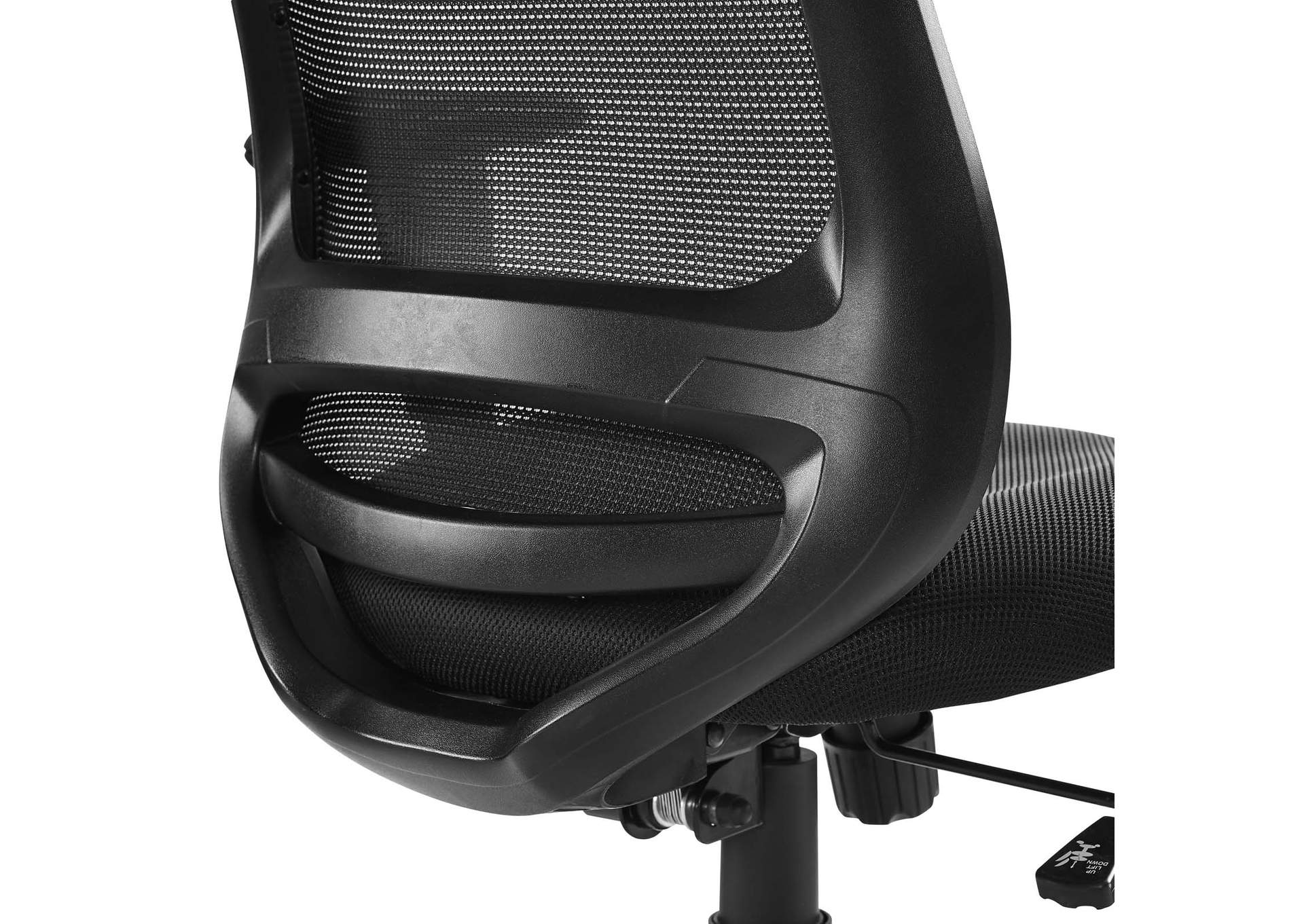 Black Forge Mesh Office Chair,Modway