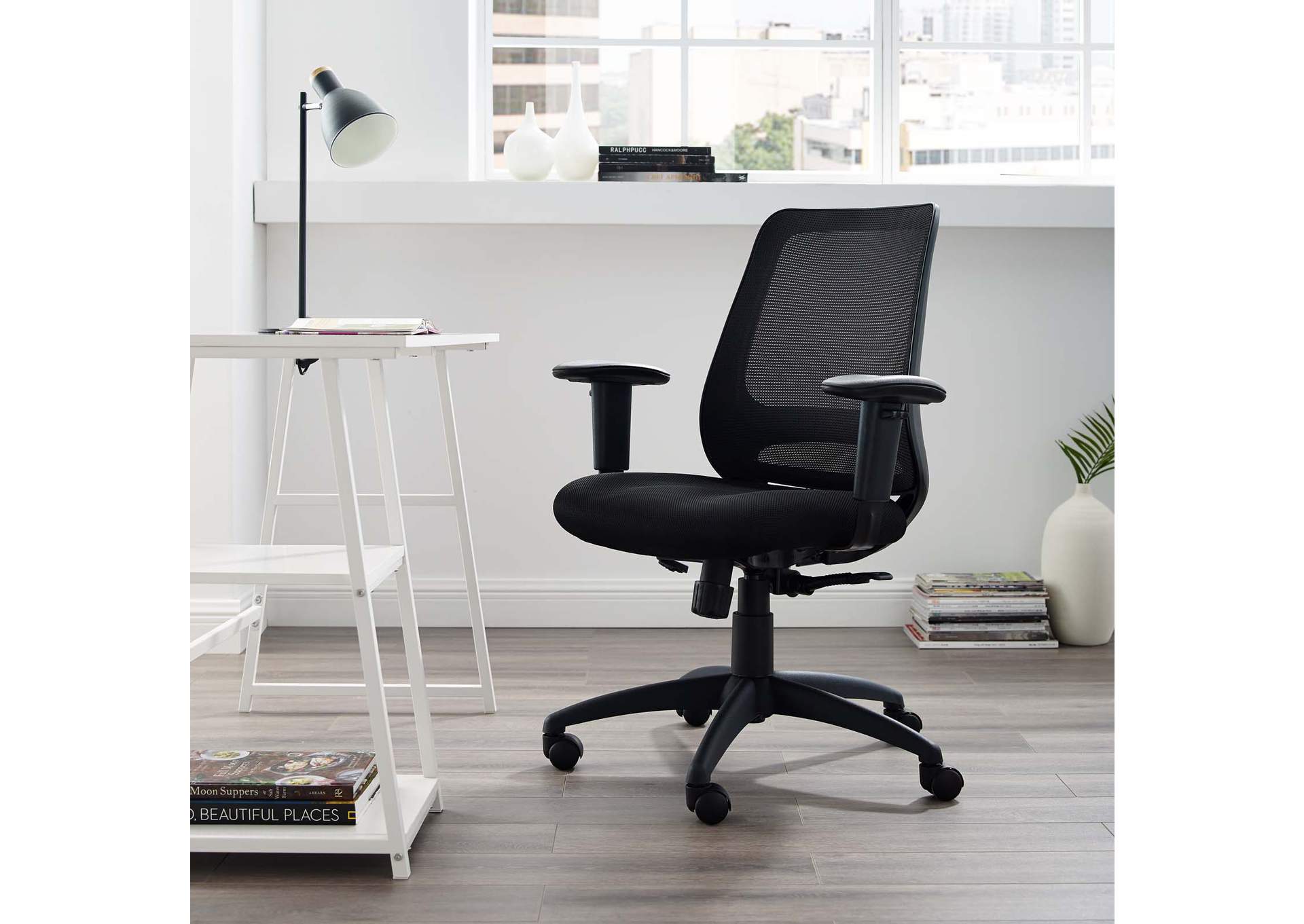 Black Forge Mesh Office Chair,Modway