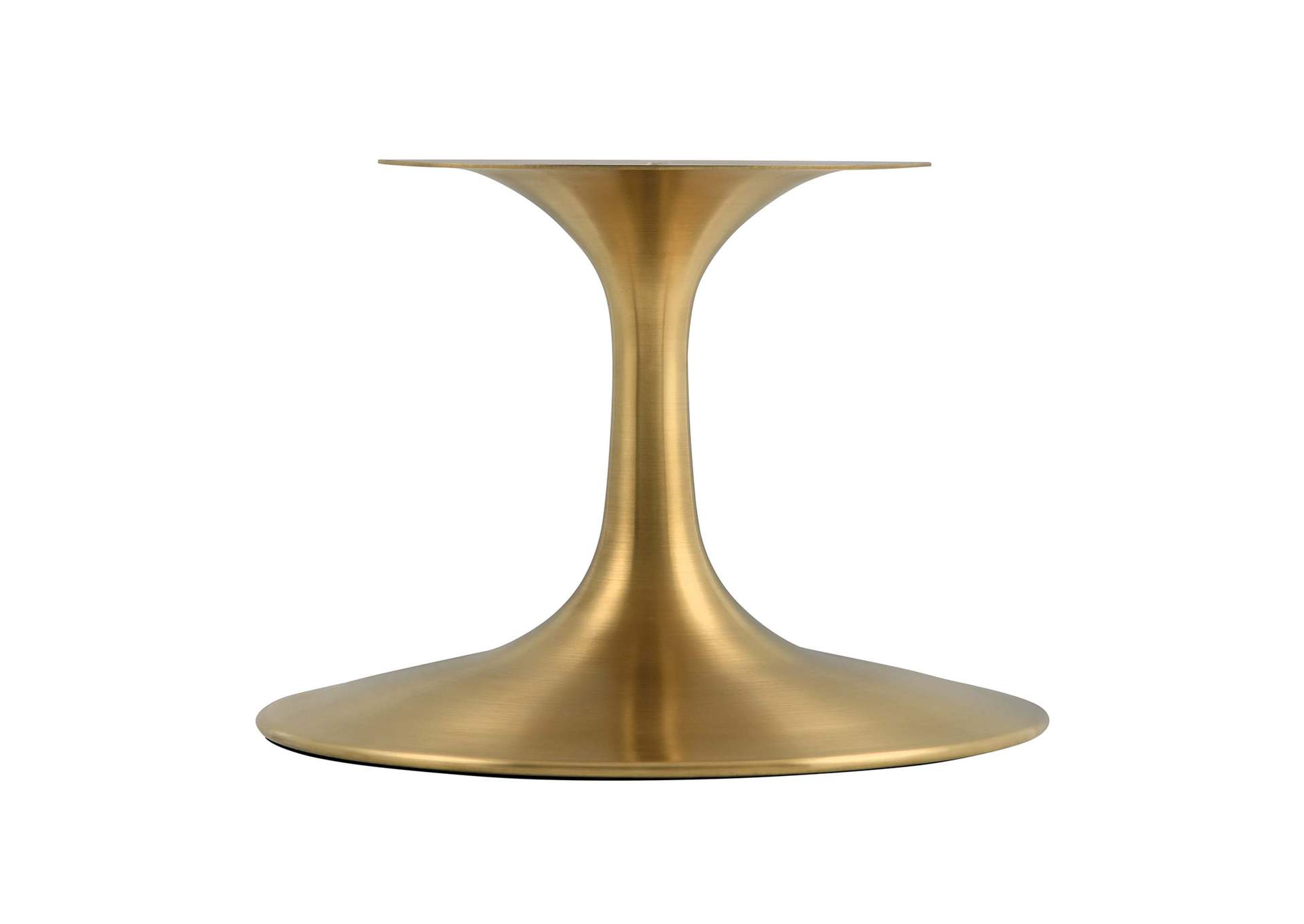 Gold White Lippa 36" Wood Coffee Table,Modway