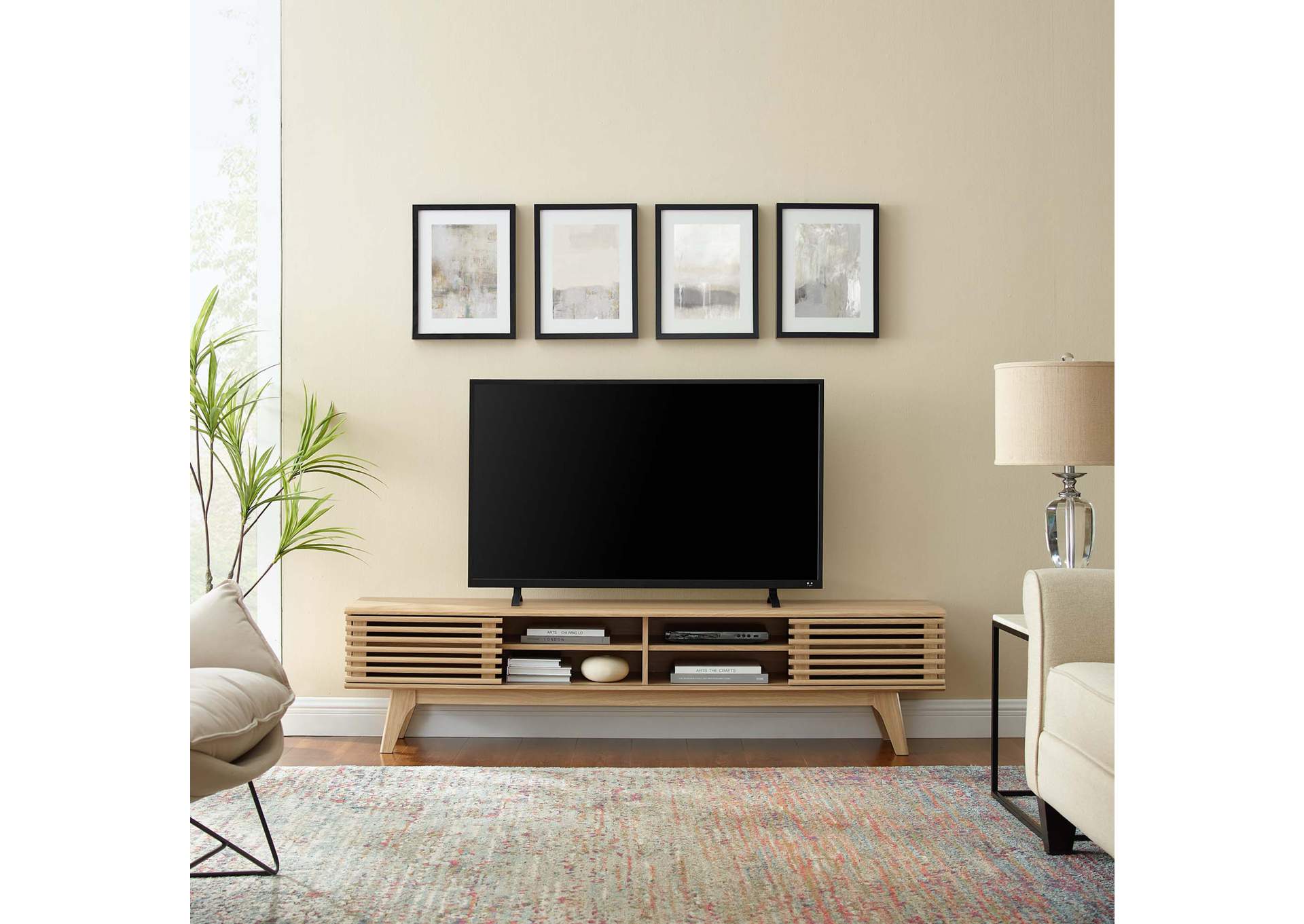 Render 70" Entertainment Center TV Stand,Modway