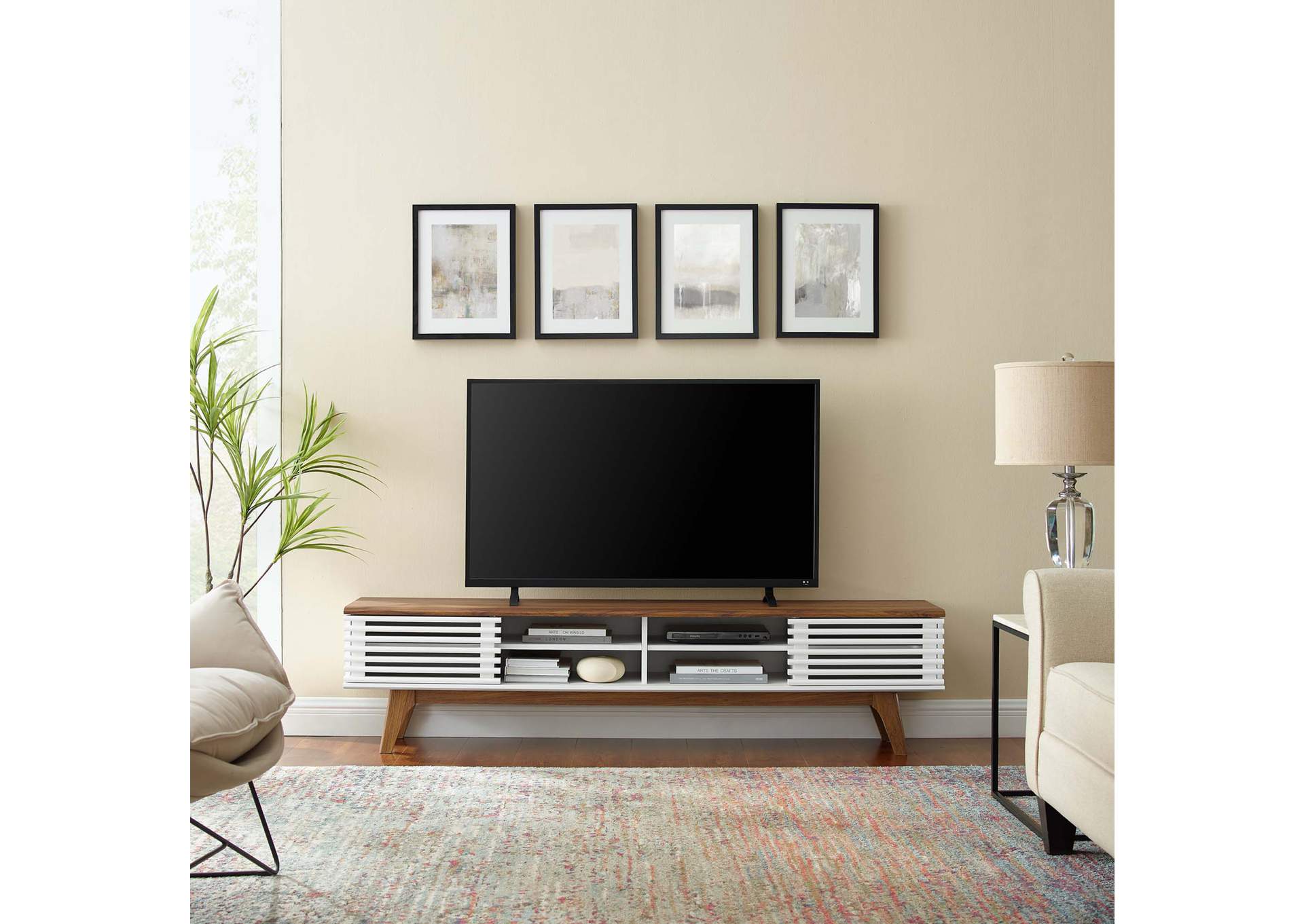 Render 70" Entertainment Center TV Stand,Modway