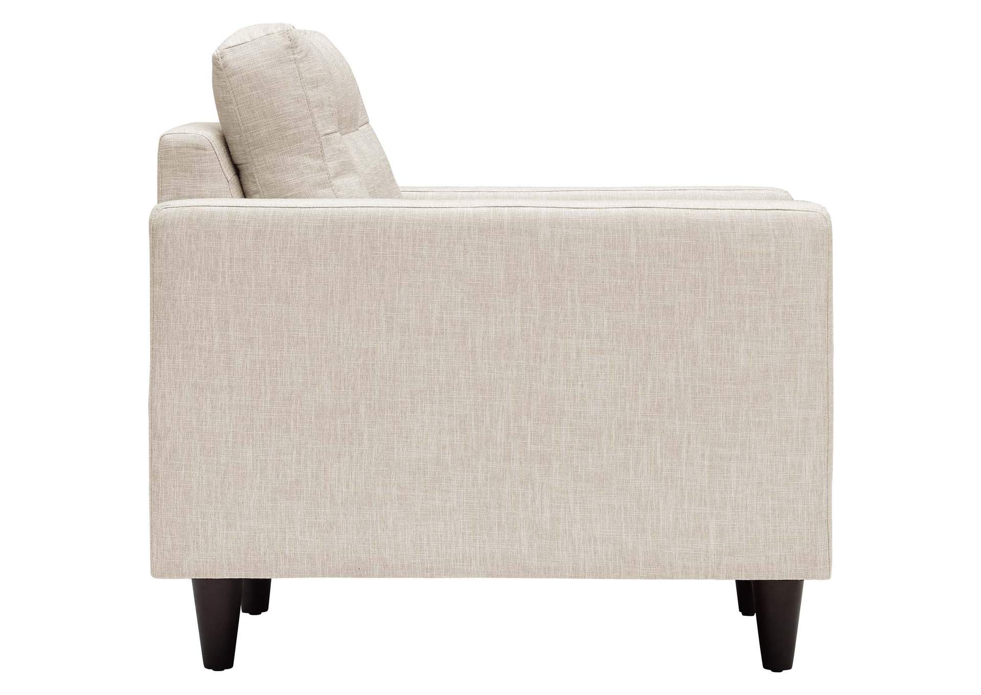 Beige Empress Sofa, Loveseat and Armchair [Set of 3],Modway