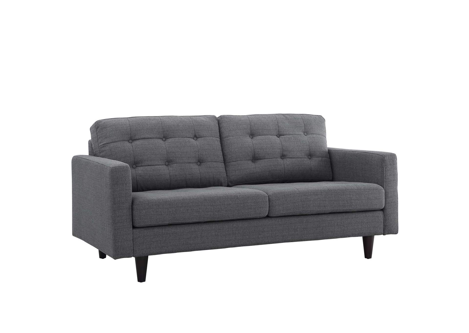Gray Empress Sofa, Loveseat and Armchair [Set of 3],Modway