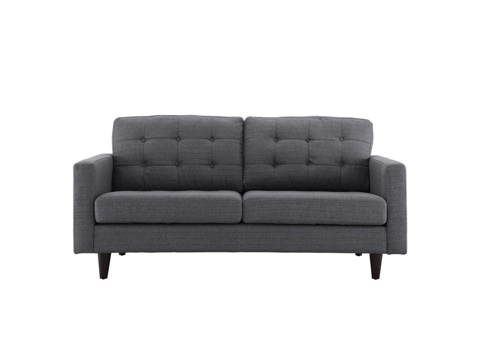 Gray Empress Sofa, Loveseat and Armchair [Set of 3],Modway