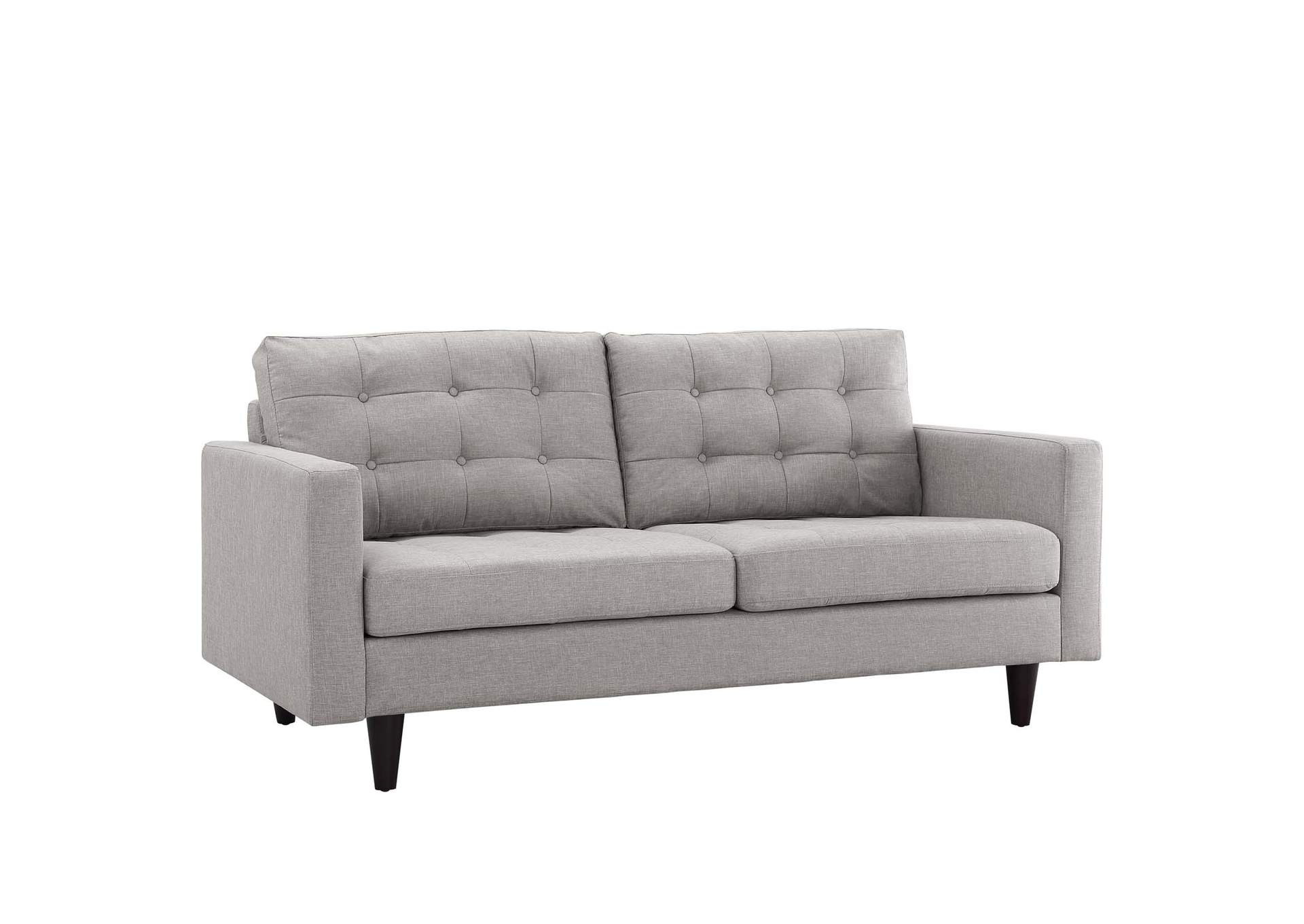 Light Gray Empress Sofa, Loveseat and Armchair [Set of 3],Modway