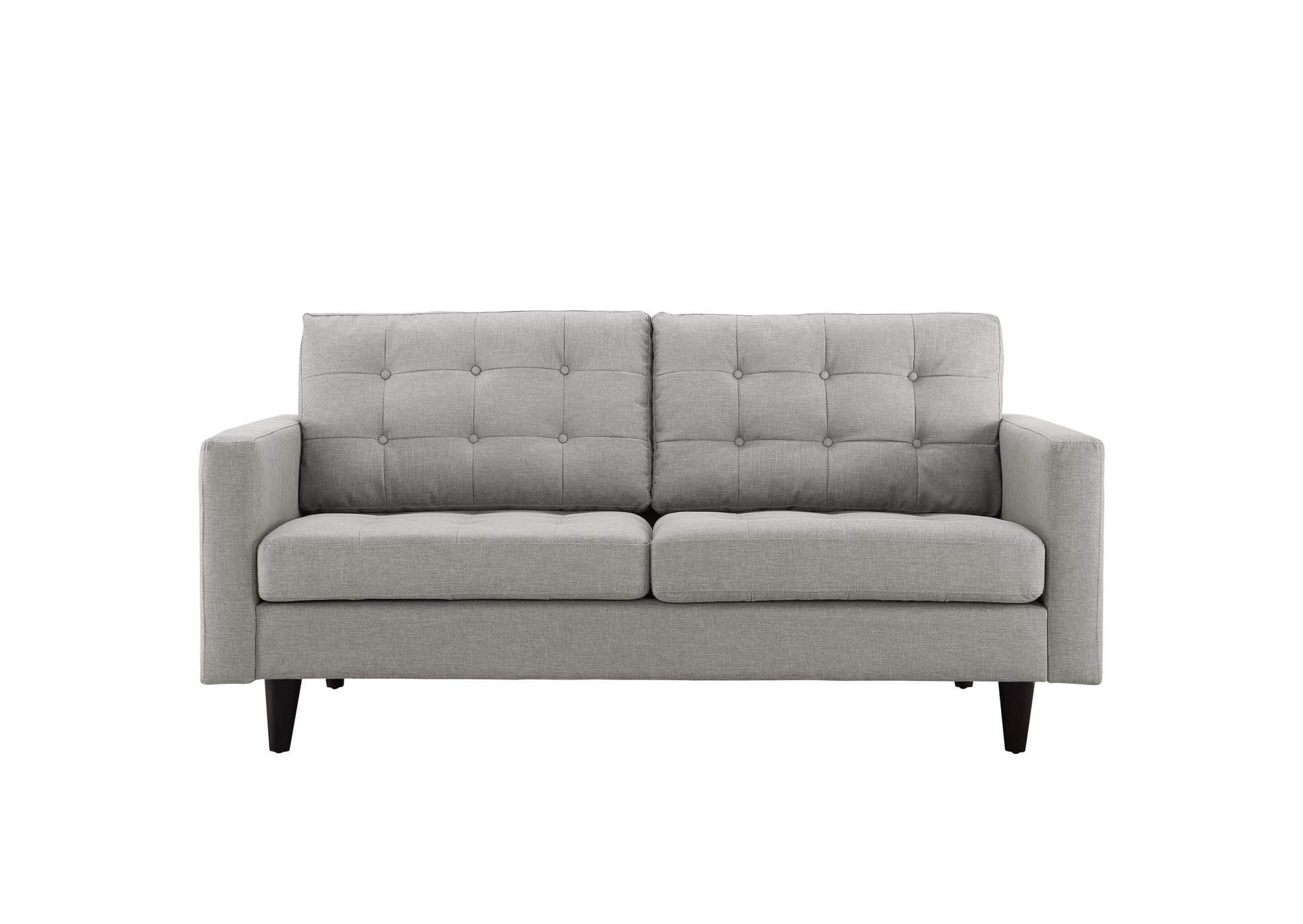 Light Gray Empress Sofa, Loveseat and Armchair [Set of 3],Modway