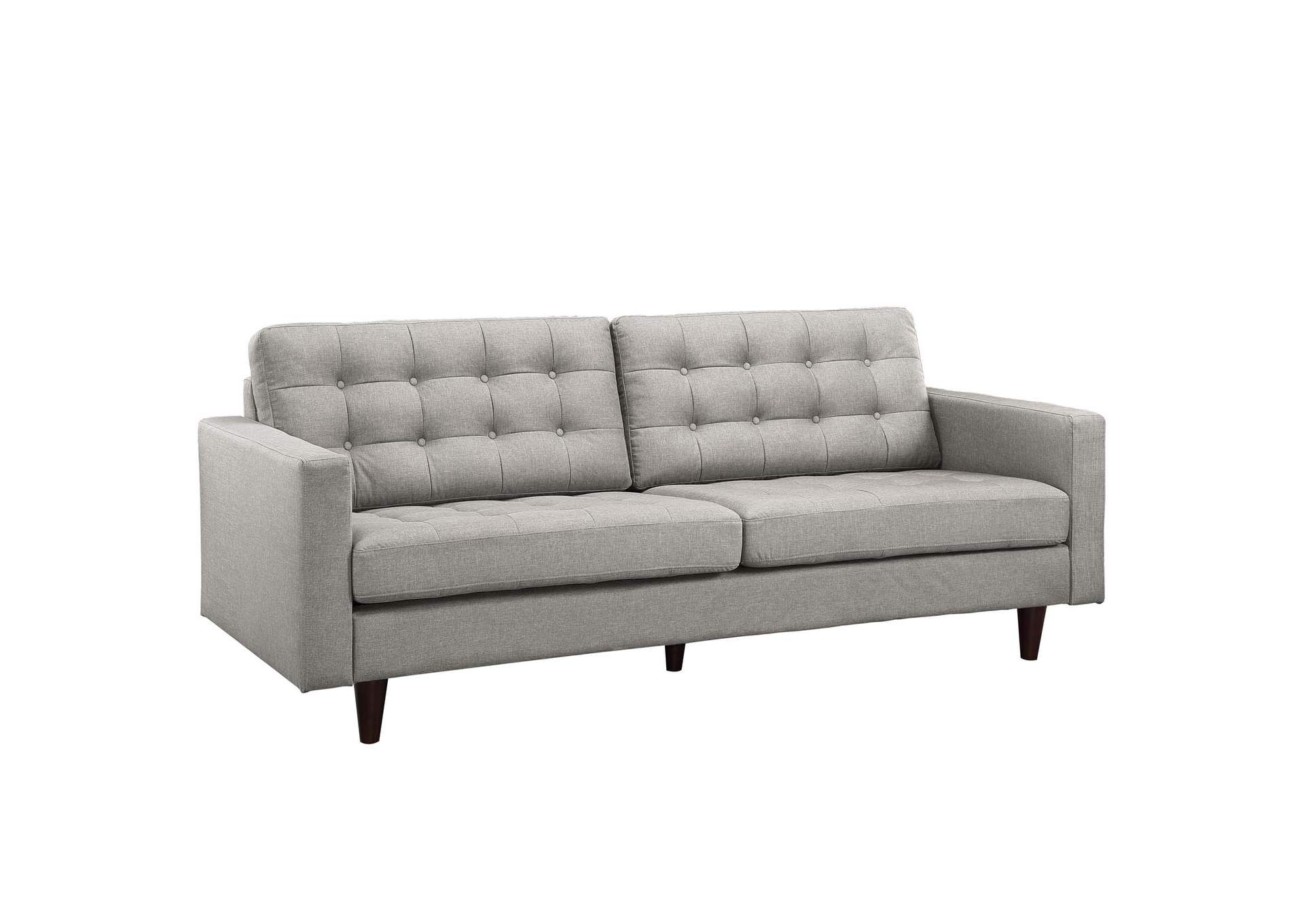 Light Gray Empress Sofa, Loveseat and Armchair [Set of 3],Modway