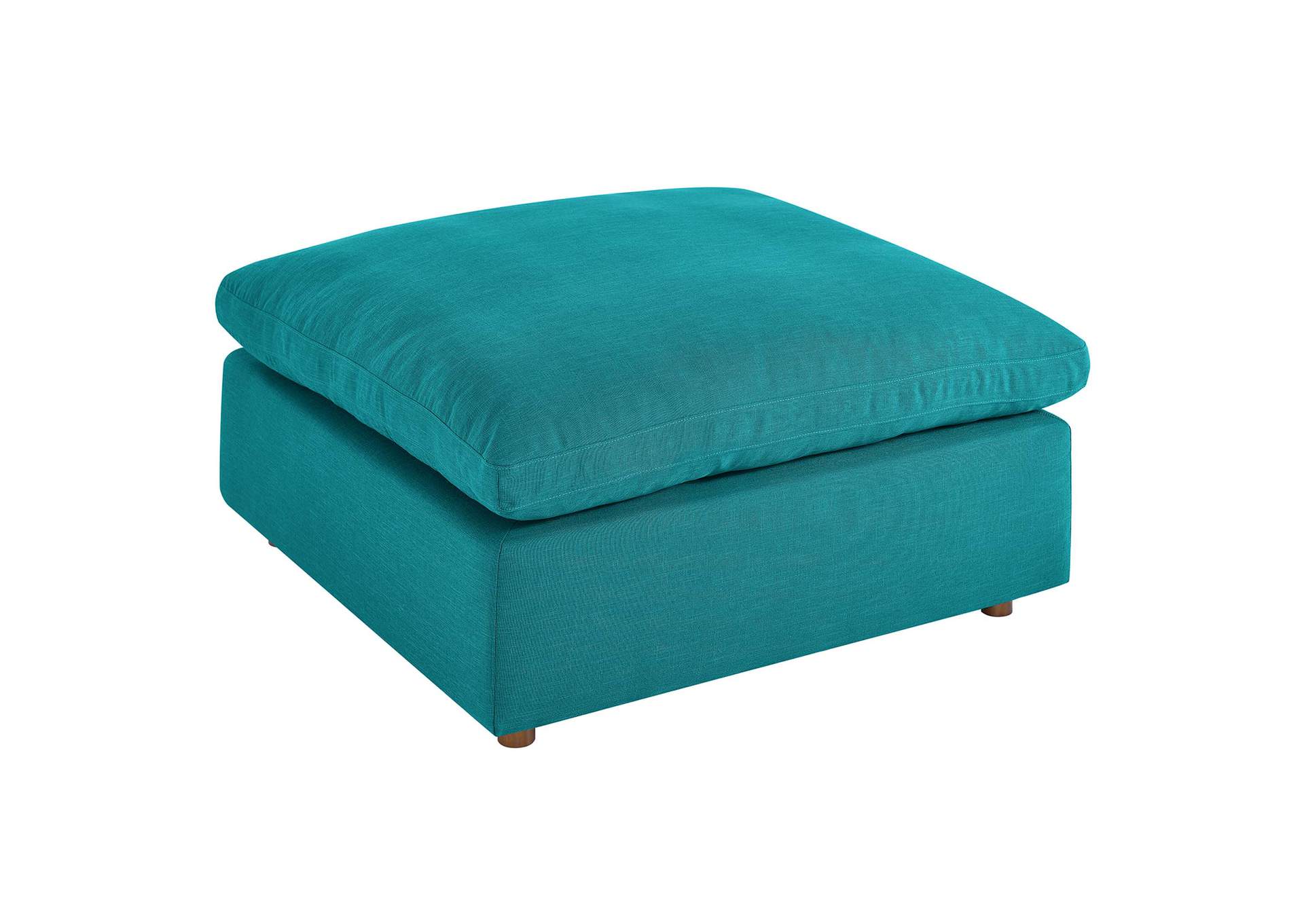 Teal Commix Down Filled Overstuffed Ottoman,Modway