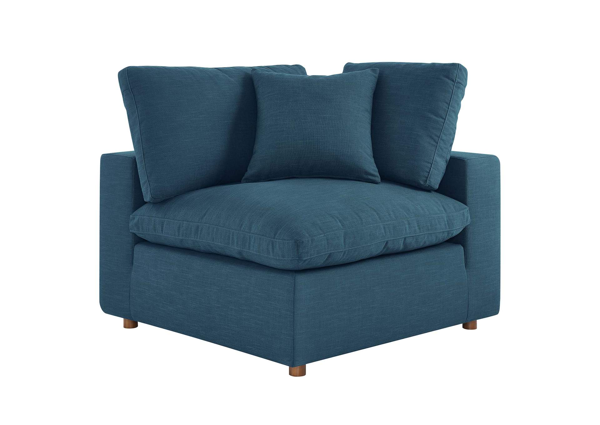 Azure Commix Down Filled Overstuffed Corner Chair,Modway