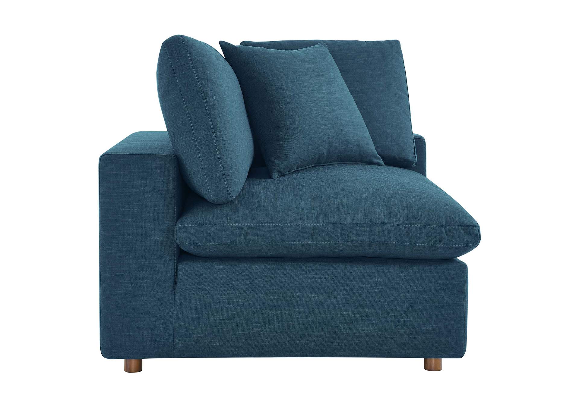 Azure Commix Down Filled Overstuffed Corner Chair,Modway